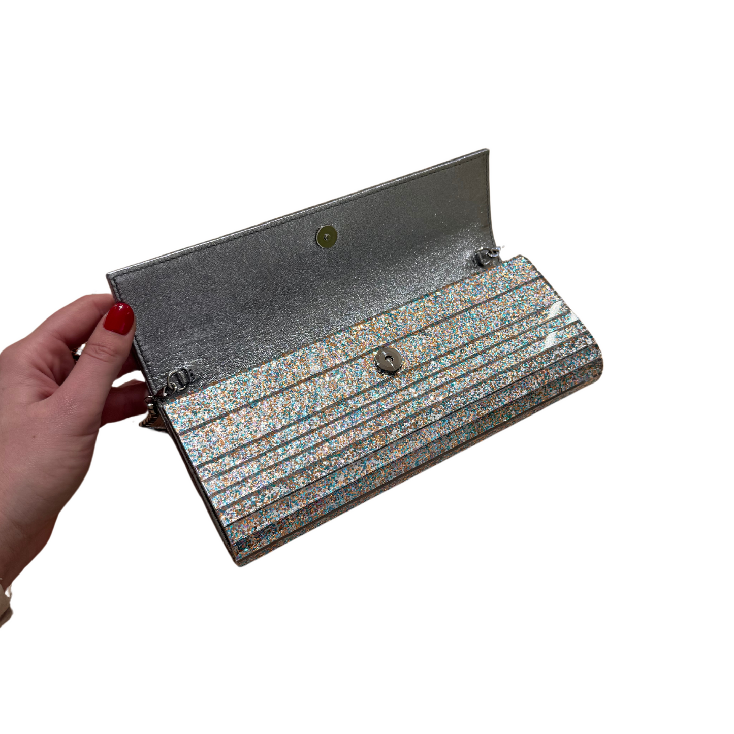 POCHETTE JIMMY CHOO GLITTER