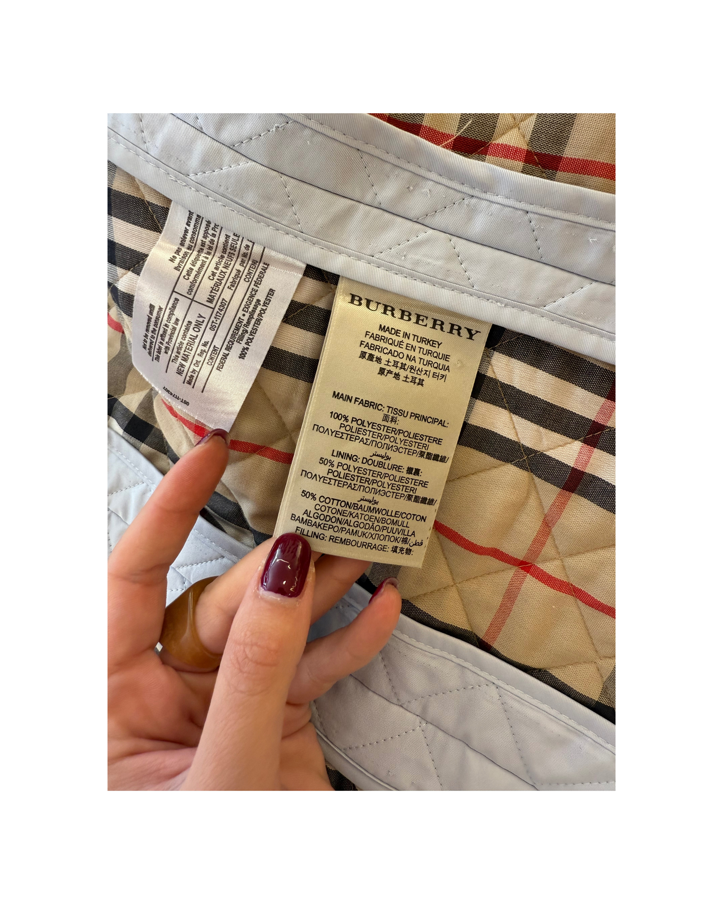 GIACCA TRAPUNTATA AZZURRO POLVERE