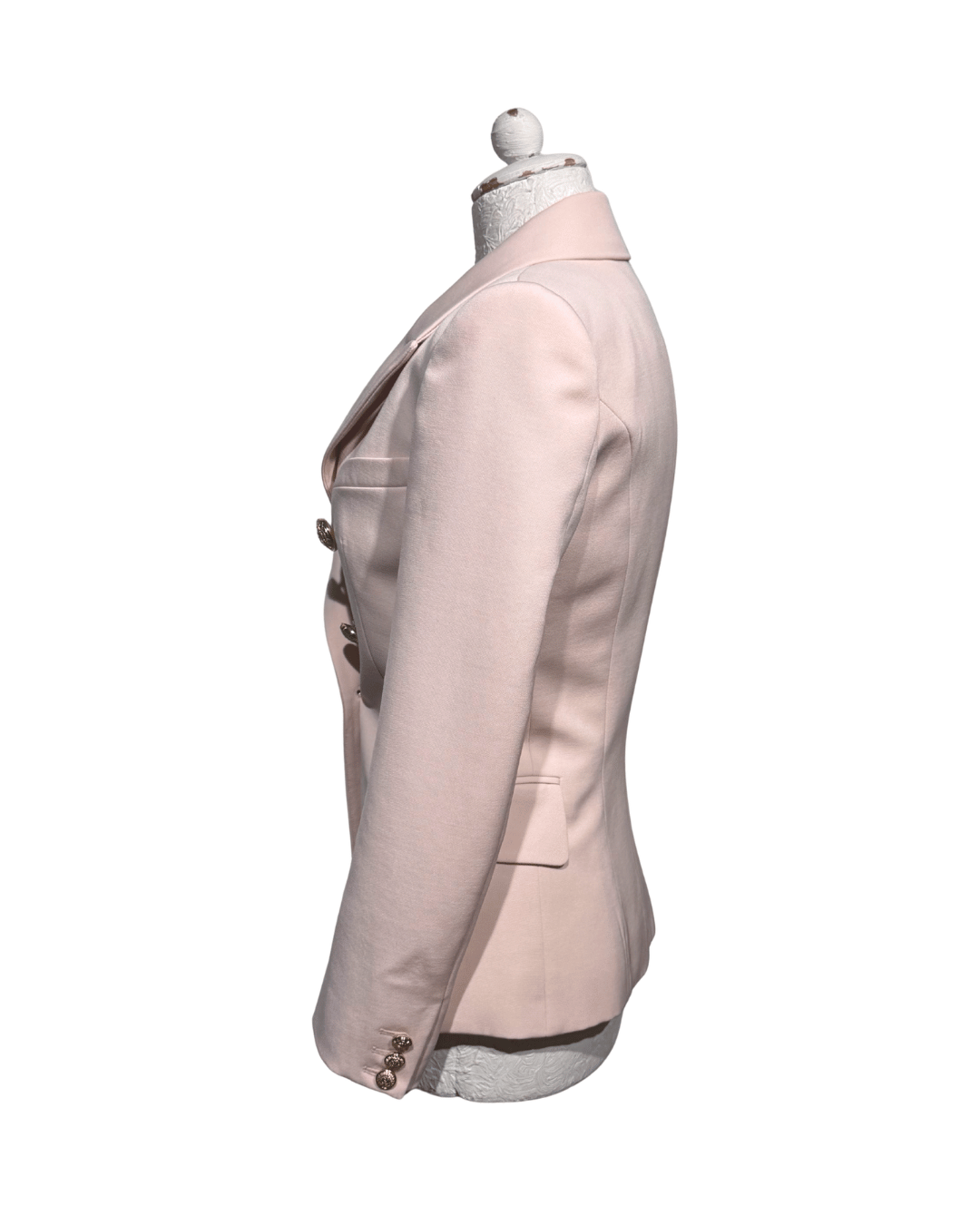 GIACCA BALMAIN ROSA DOPPIOPETTO Tg 40