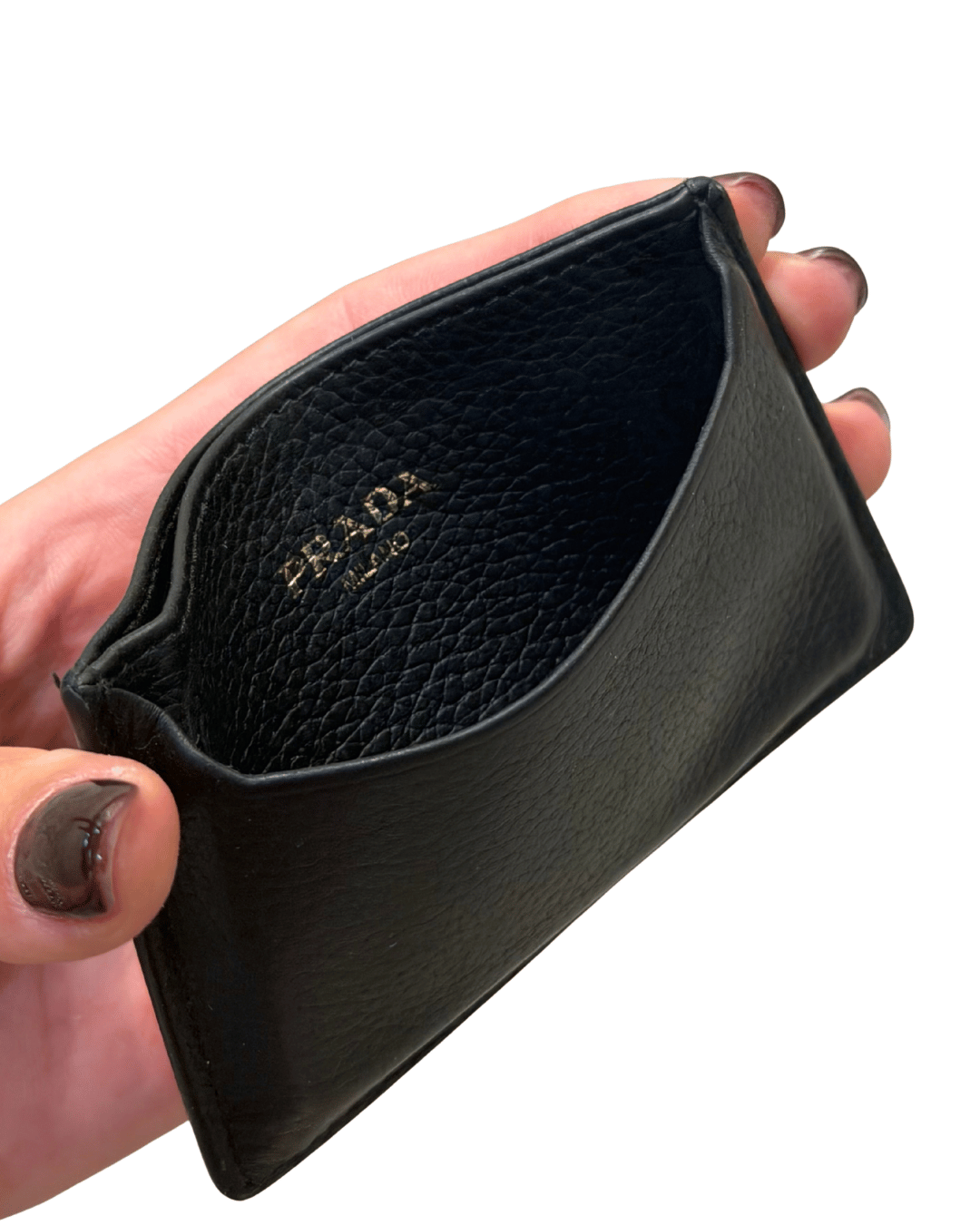 PORTACARTE NERO PRADA