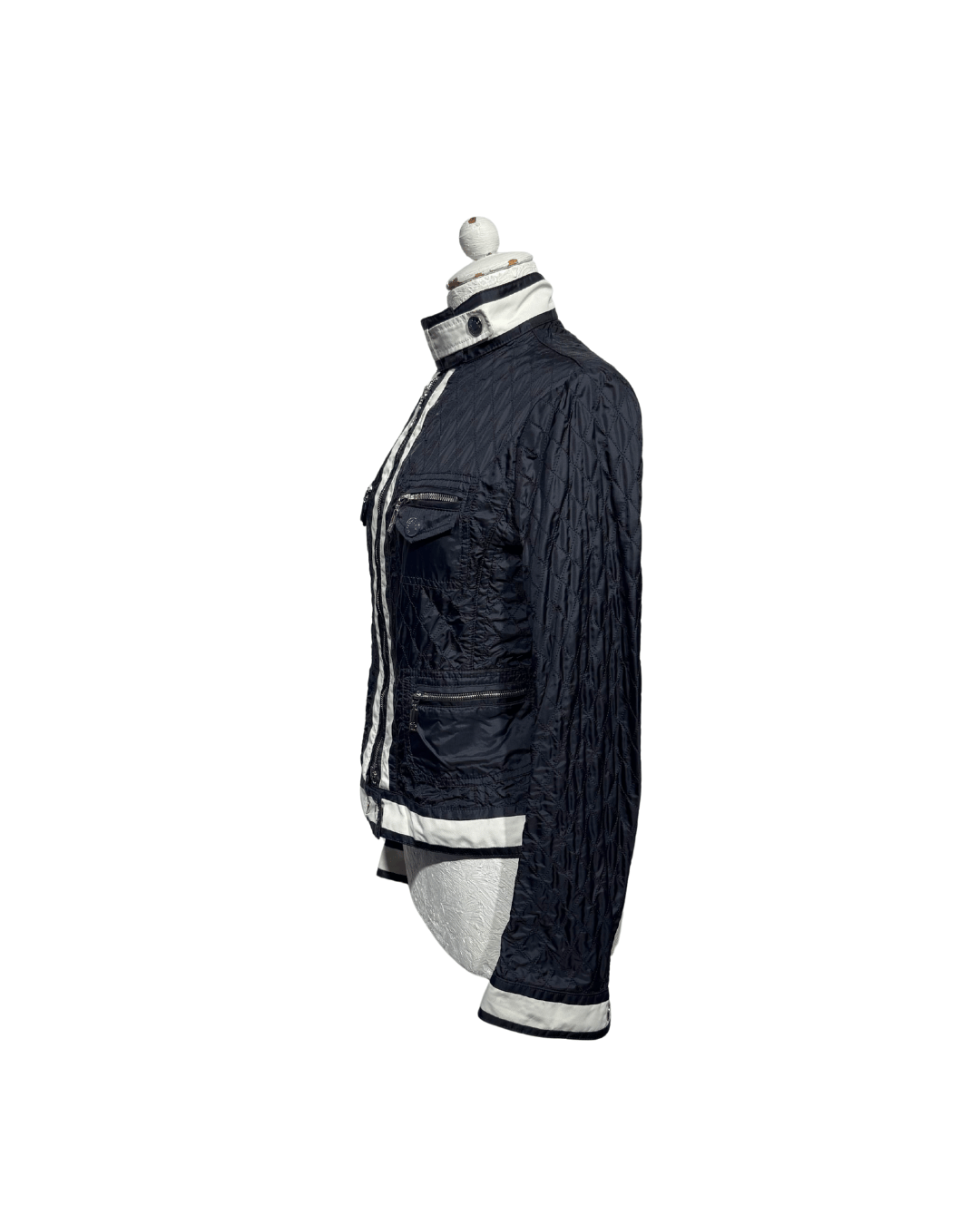 GIACCA BICOLORE MONCLER BIANCA E NERA