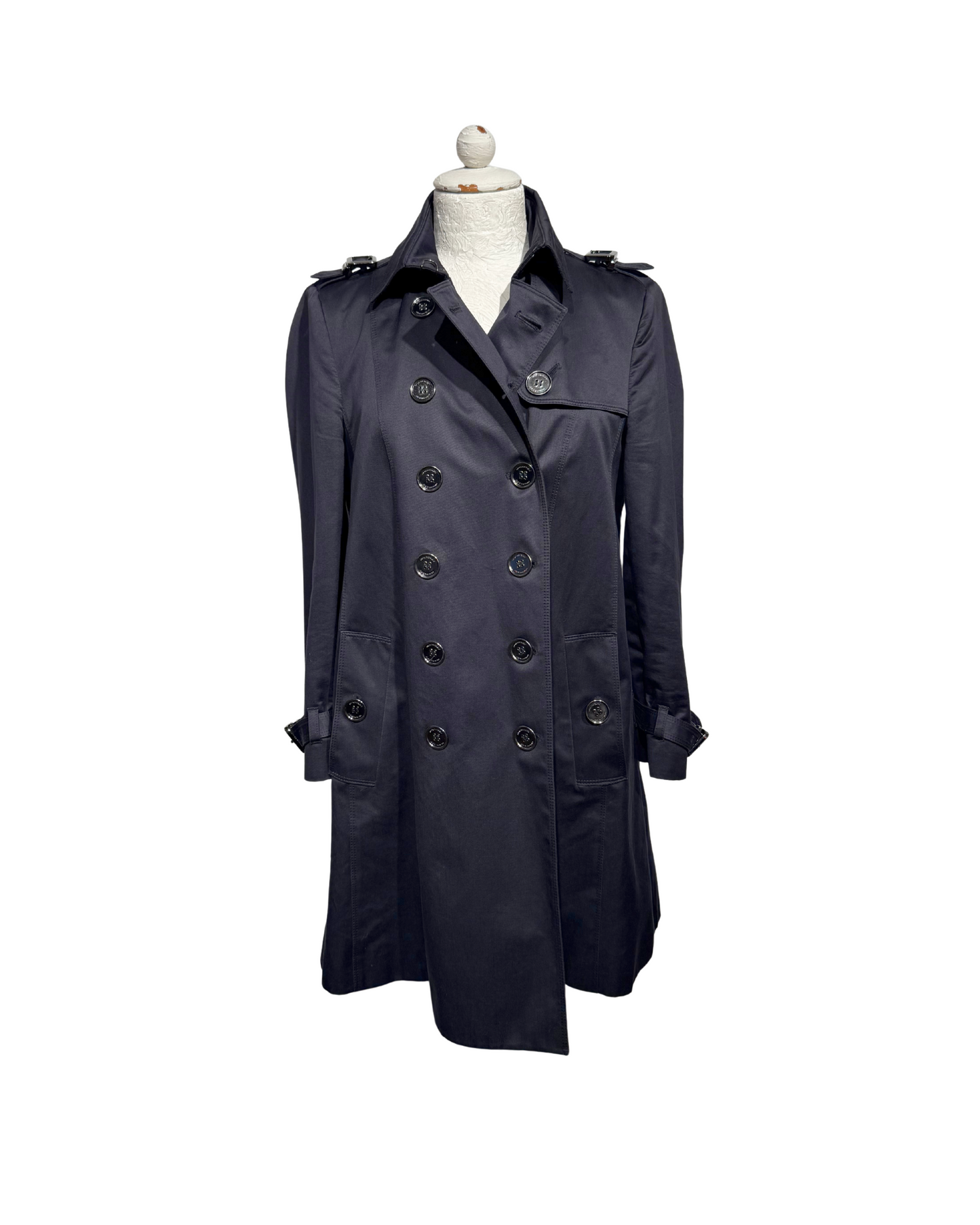 TRENCH BLU SCURO BURBERRY
