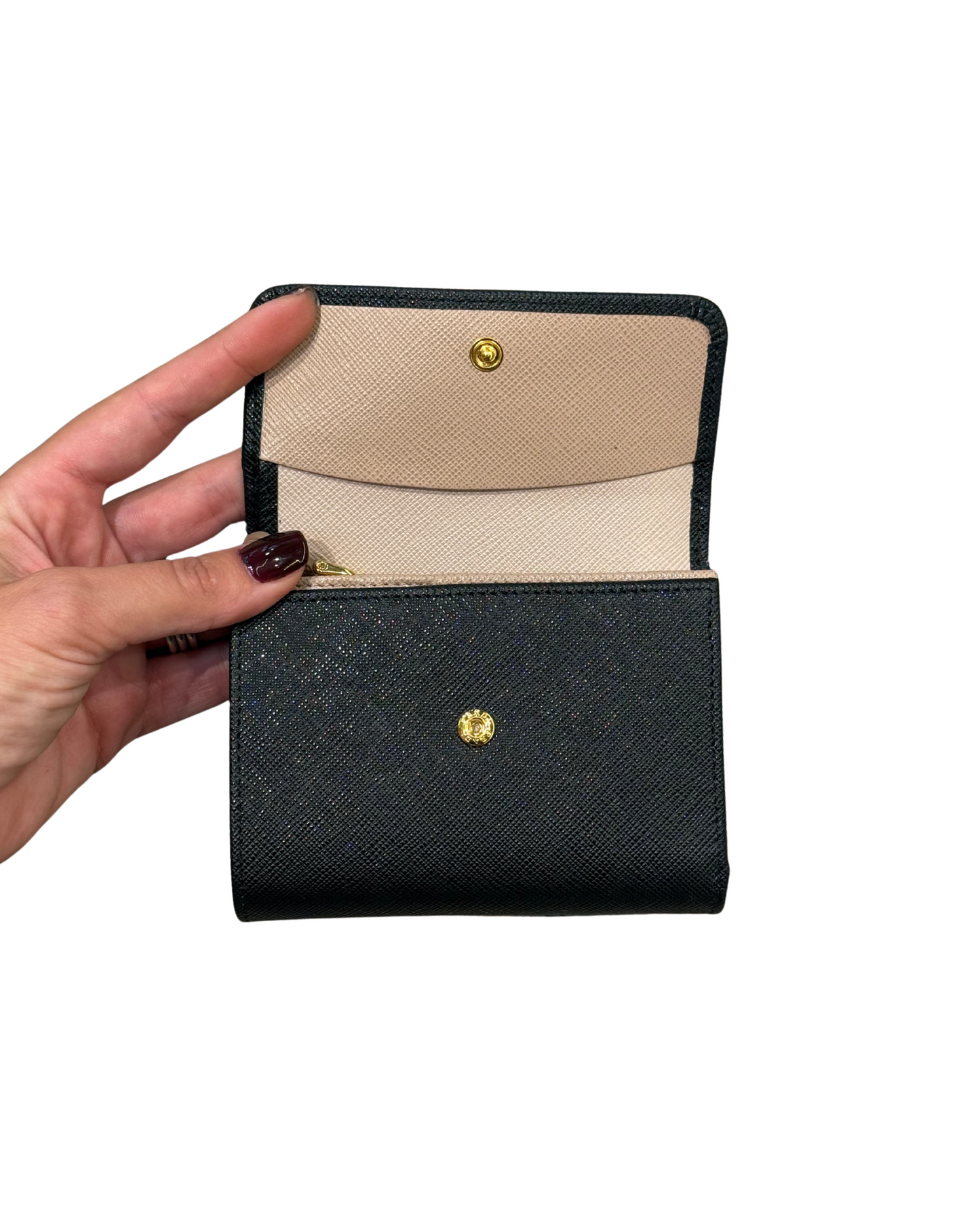 PORTAFOGLIO PICCOLO NERO PRADA SAFFIANO