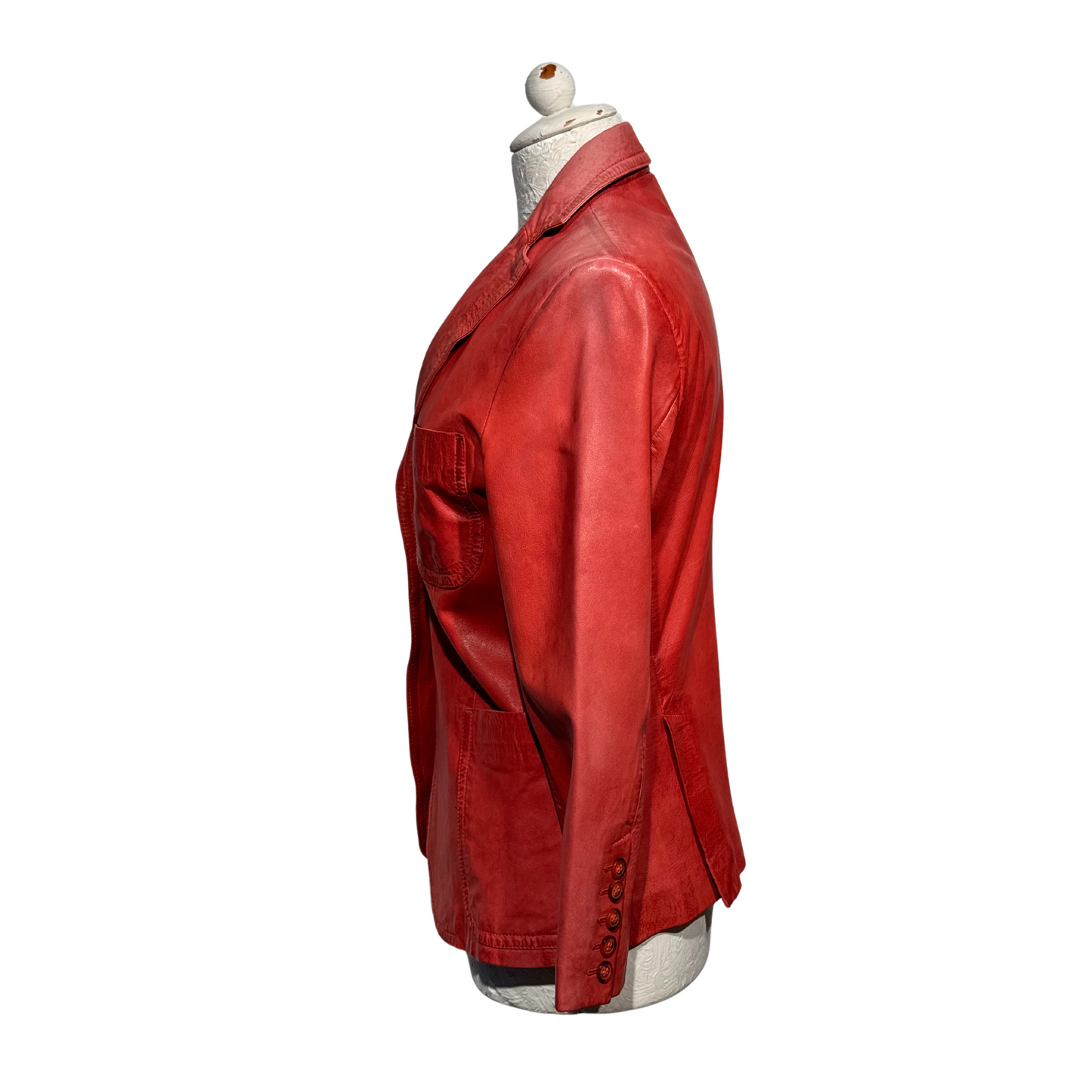 GIACCA PELLE COLOR MATTONE