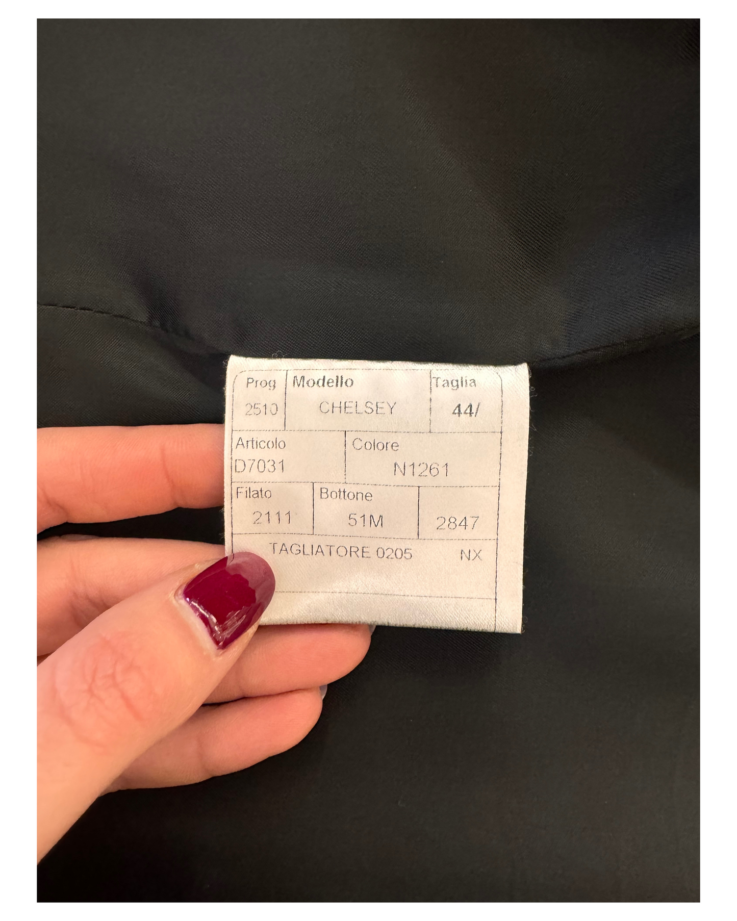 CAPPOTTO TAGLIATORE NERO