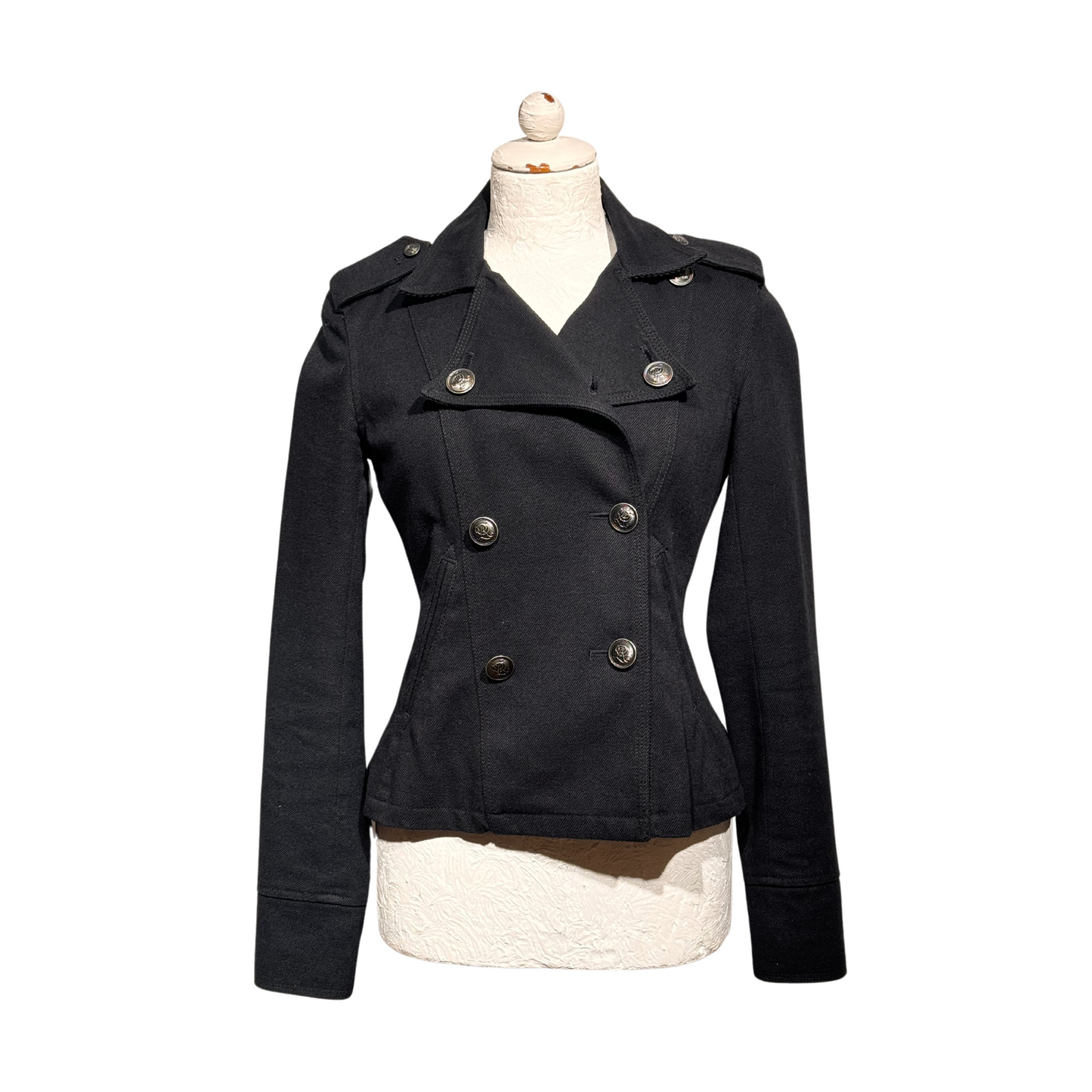 GIACCA DENIM POLO NERA