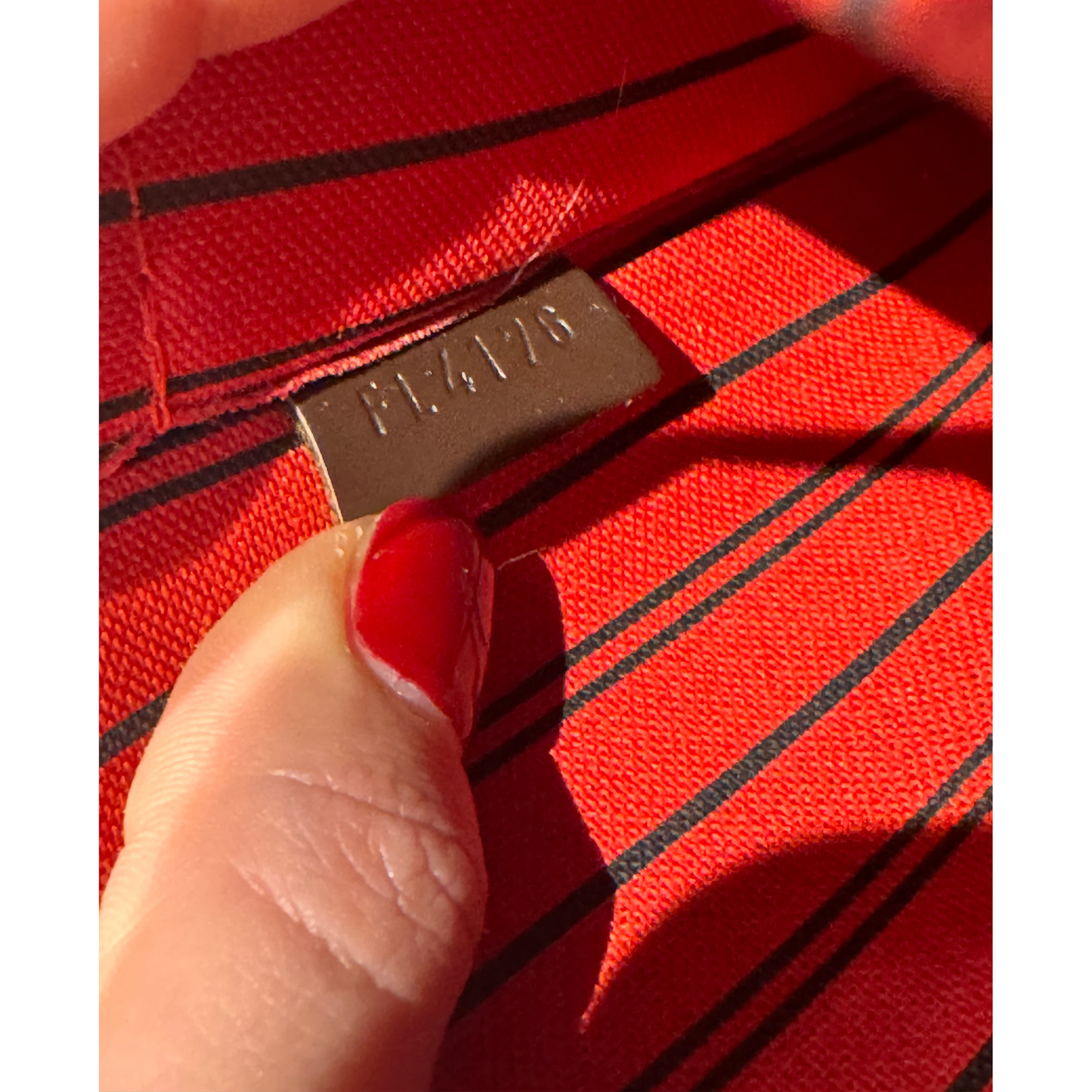 POCHETTE PIATTA DAMIER EBENE