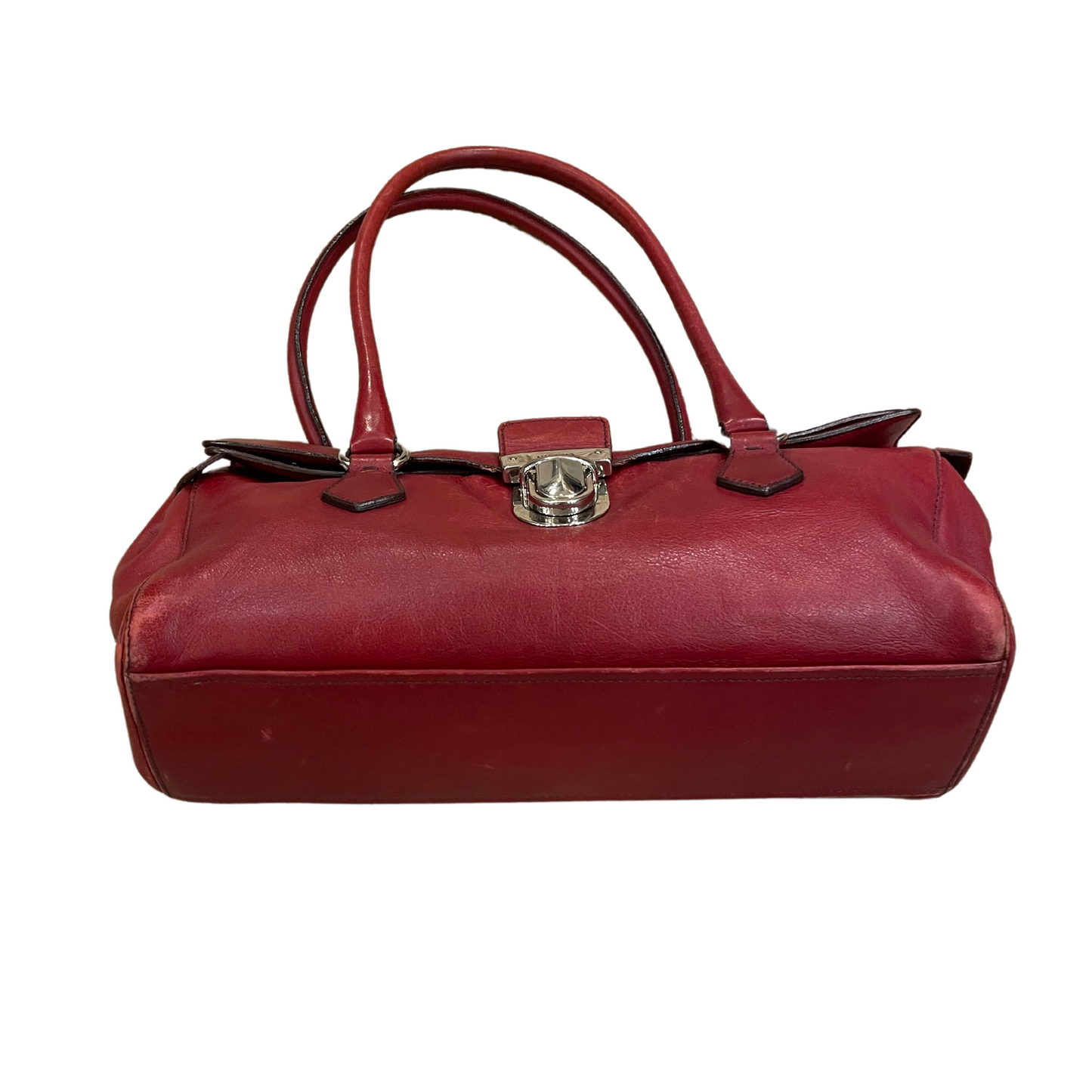 BAGUETTE PRADA VINTAGE ROSSA