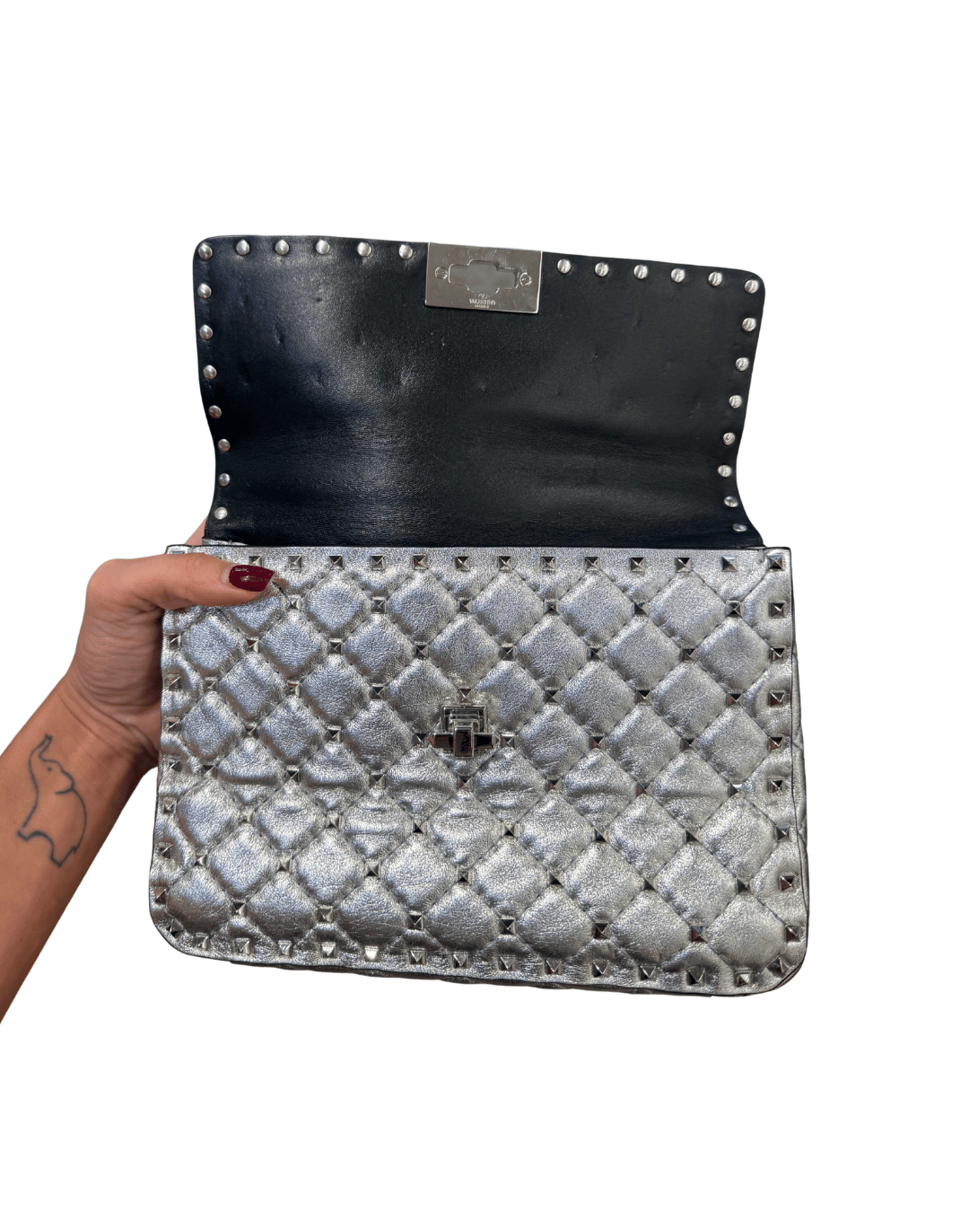 VALENTINO SPIKE MEDIA ARGENTO