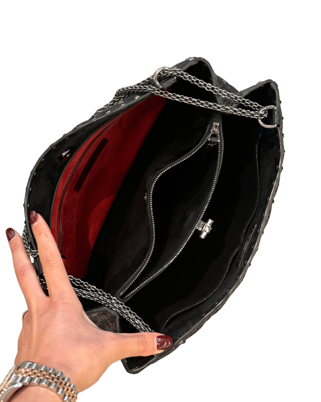 BORSA VALENTINO ROCKSTUD SPIIKE NERA