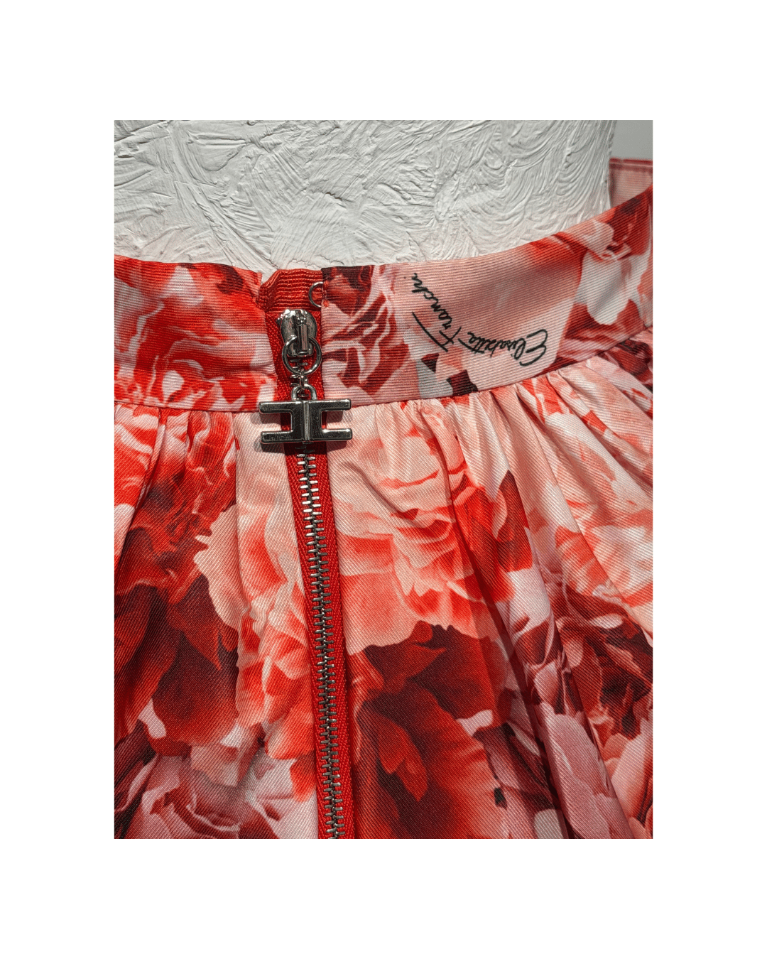GONNA FIORI A BALZE ELISABETTA FRANCHI ROSSA Tg 40