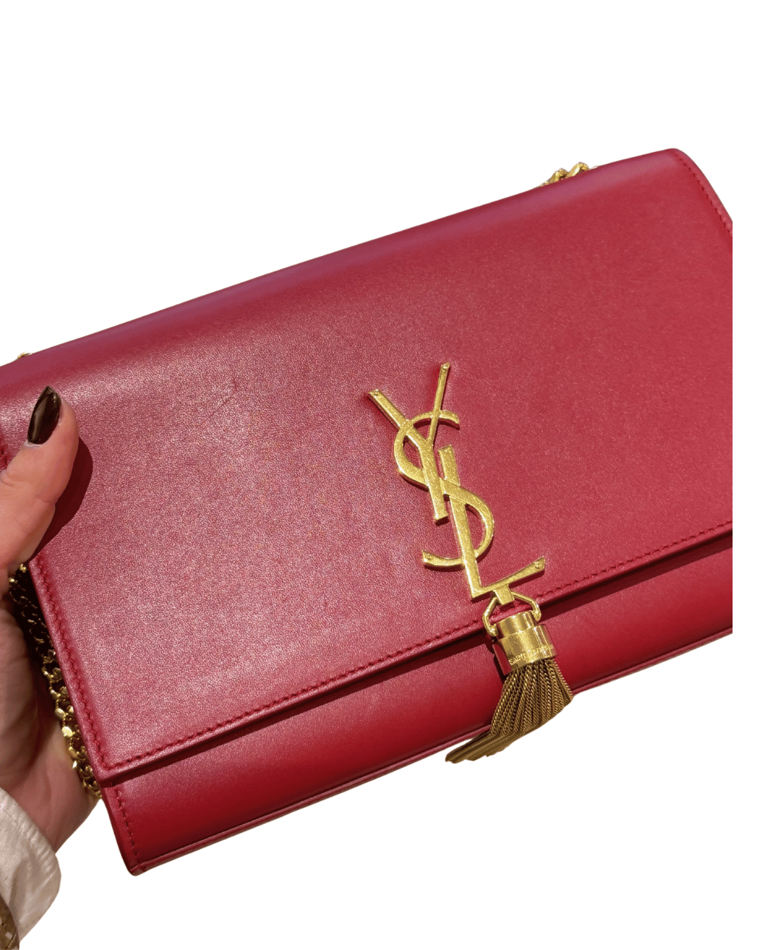 KATE MEDIA YSL PELLE LISCIA ROSSA