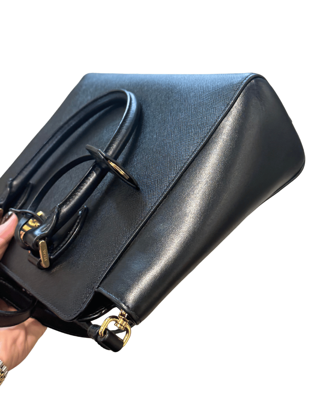 BORSA PRADA NERA IN PELLE