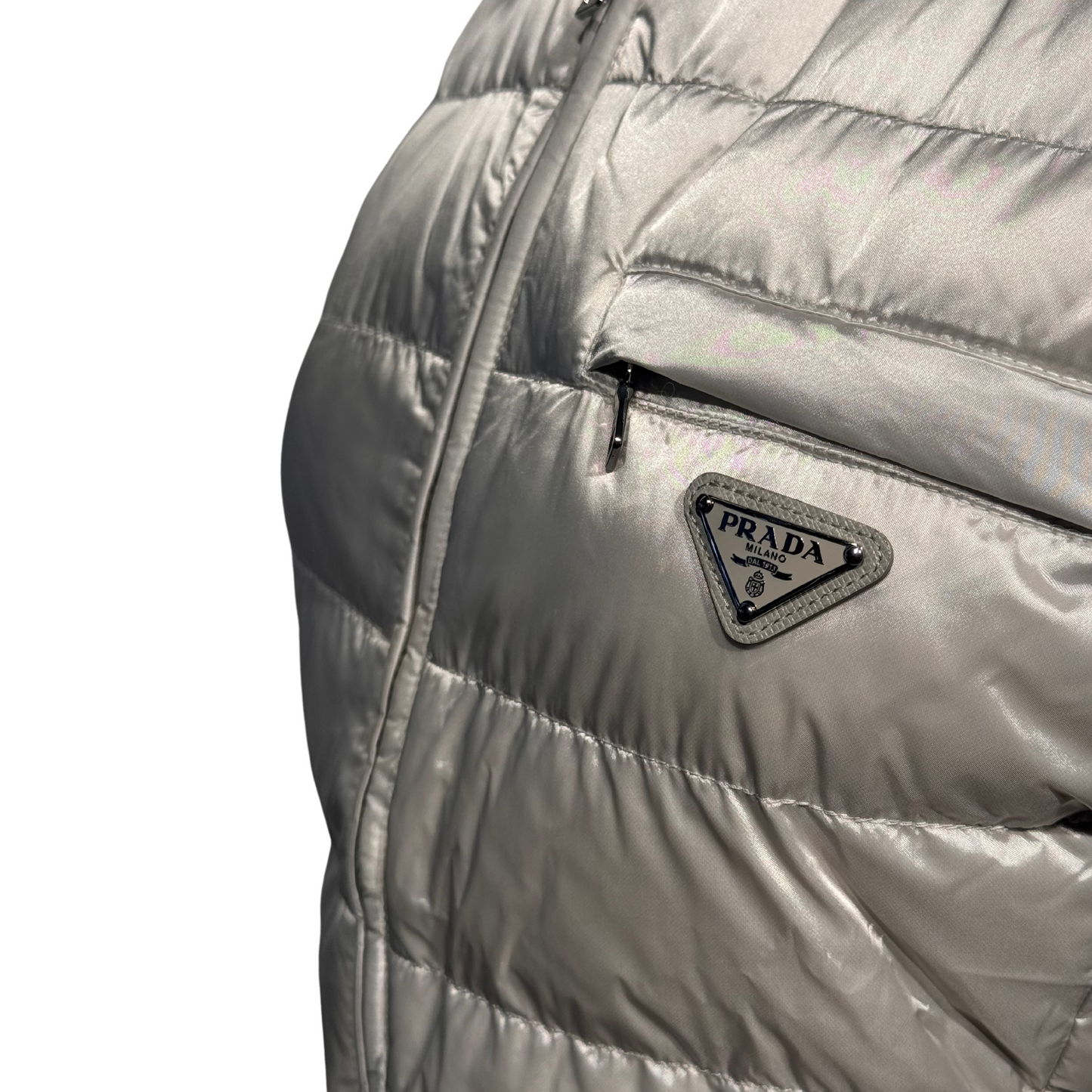 GILET PRADA GRIGIO PERLA