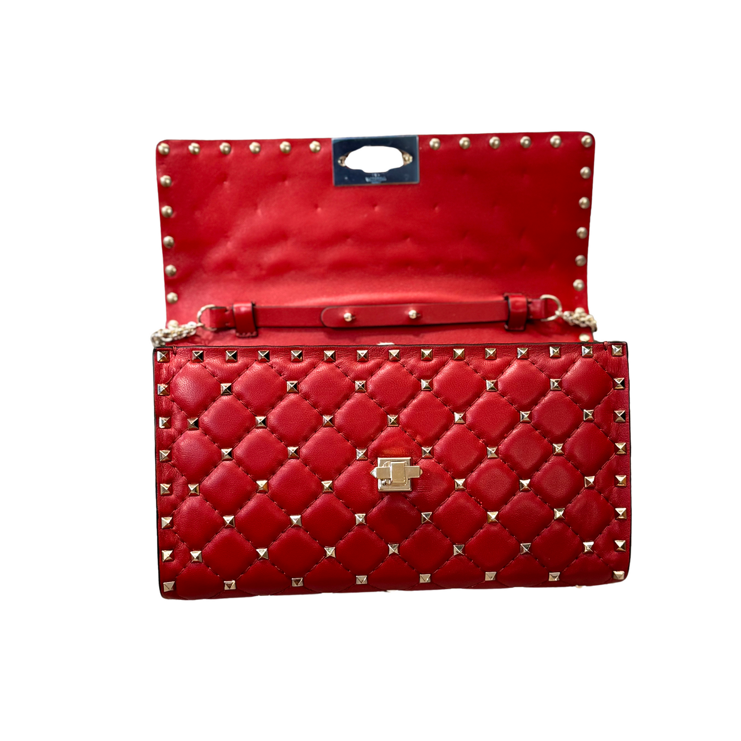 POCHETTE VALENTINO SPIKE ROSSA