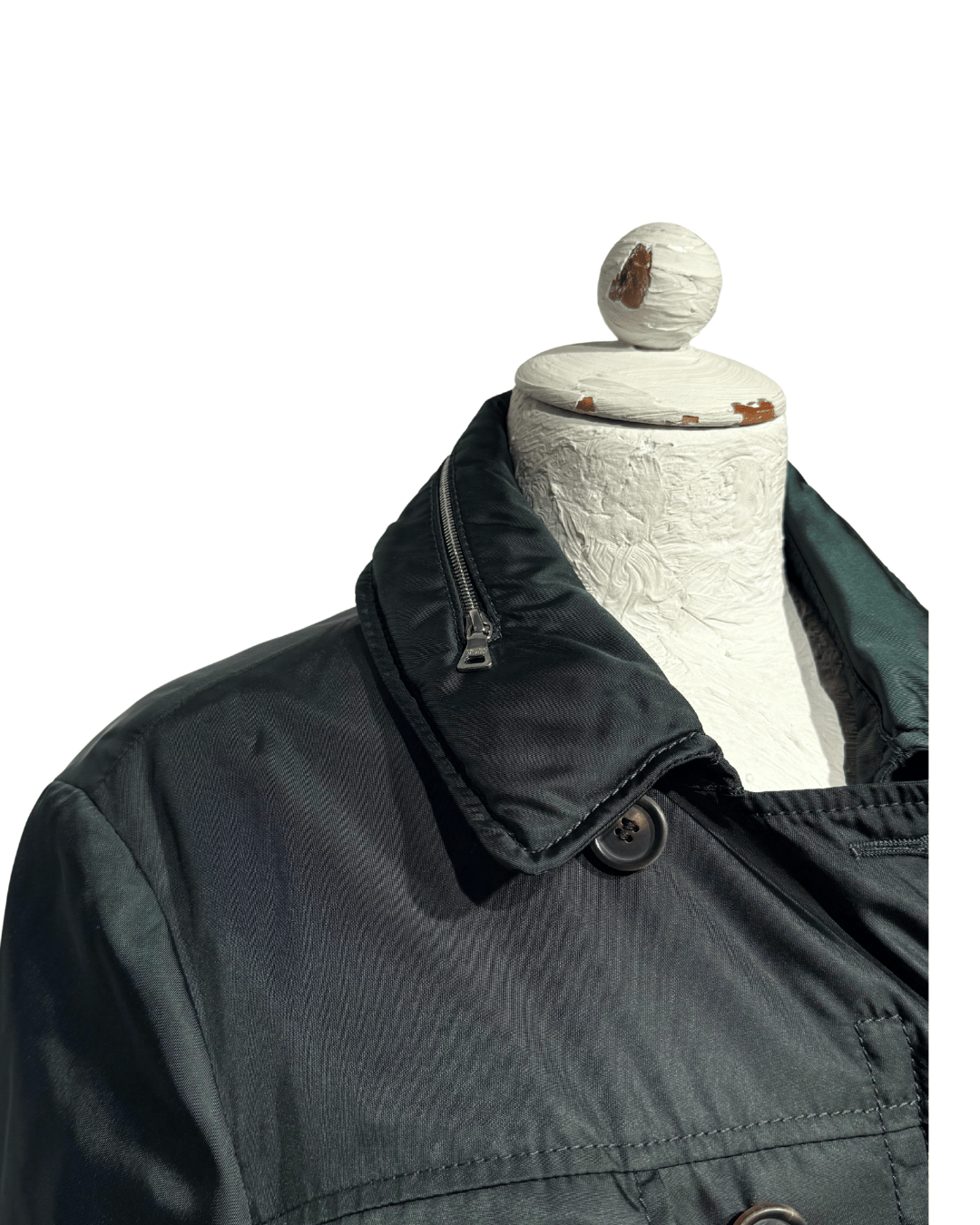 IMPERMEABILE PRADA VERDE SCURO Tg 46