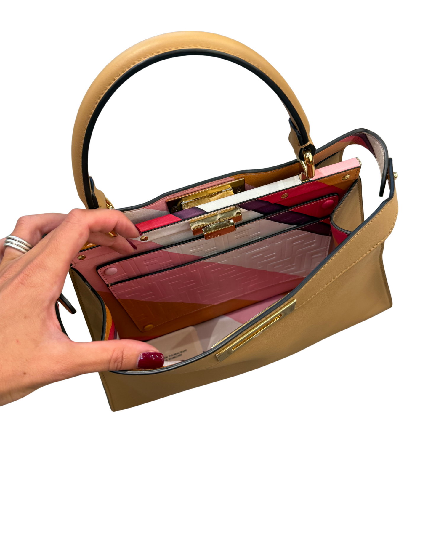 FENDI PEEKABOO MEDIA BEIGE