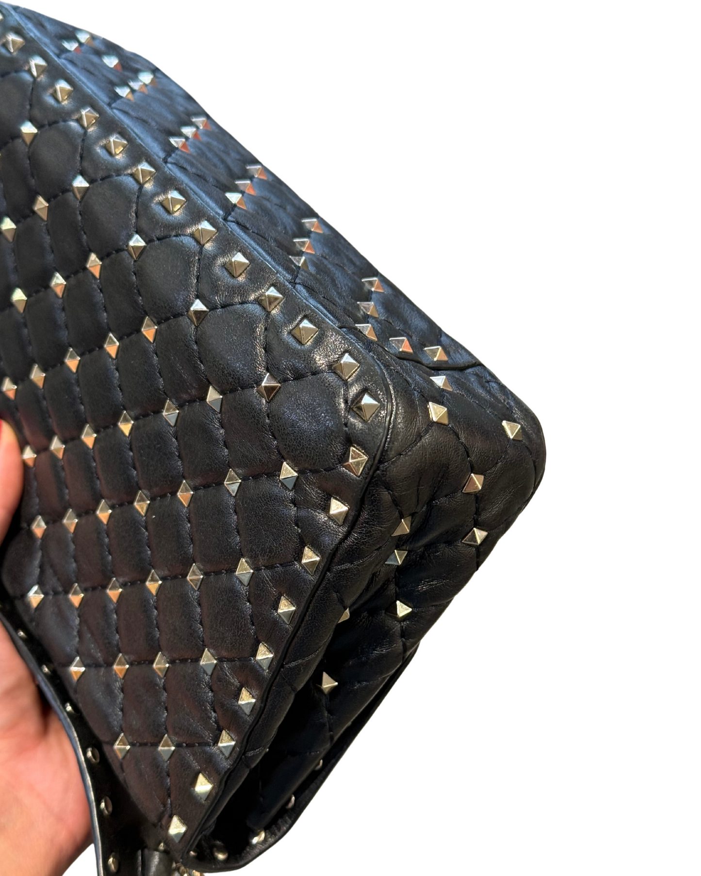 VALENTINO SPIKE MEDIA NERA
