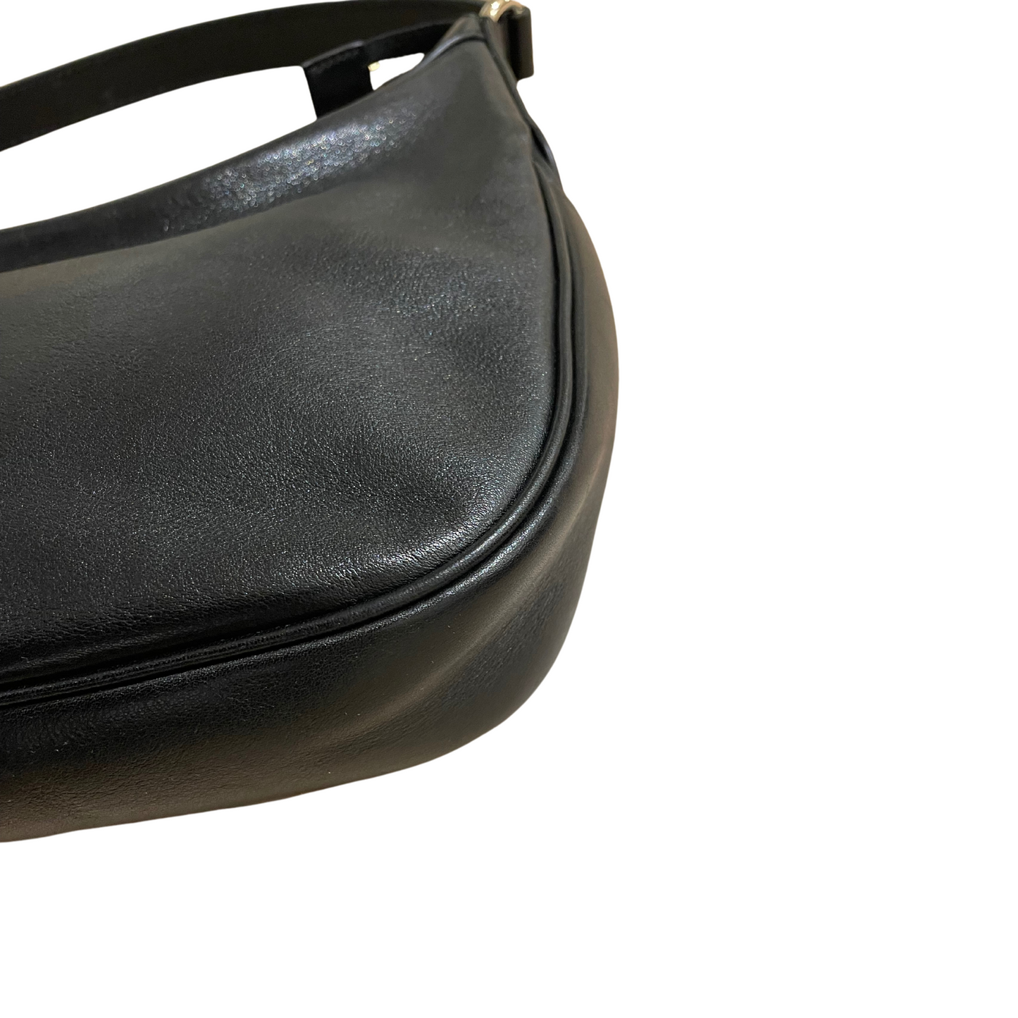MEZZALUNA GUCCI PELLE NERA
