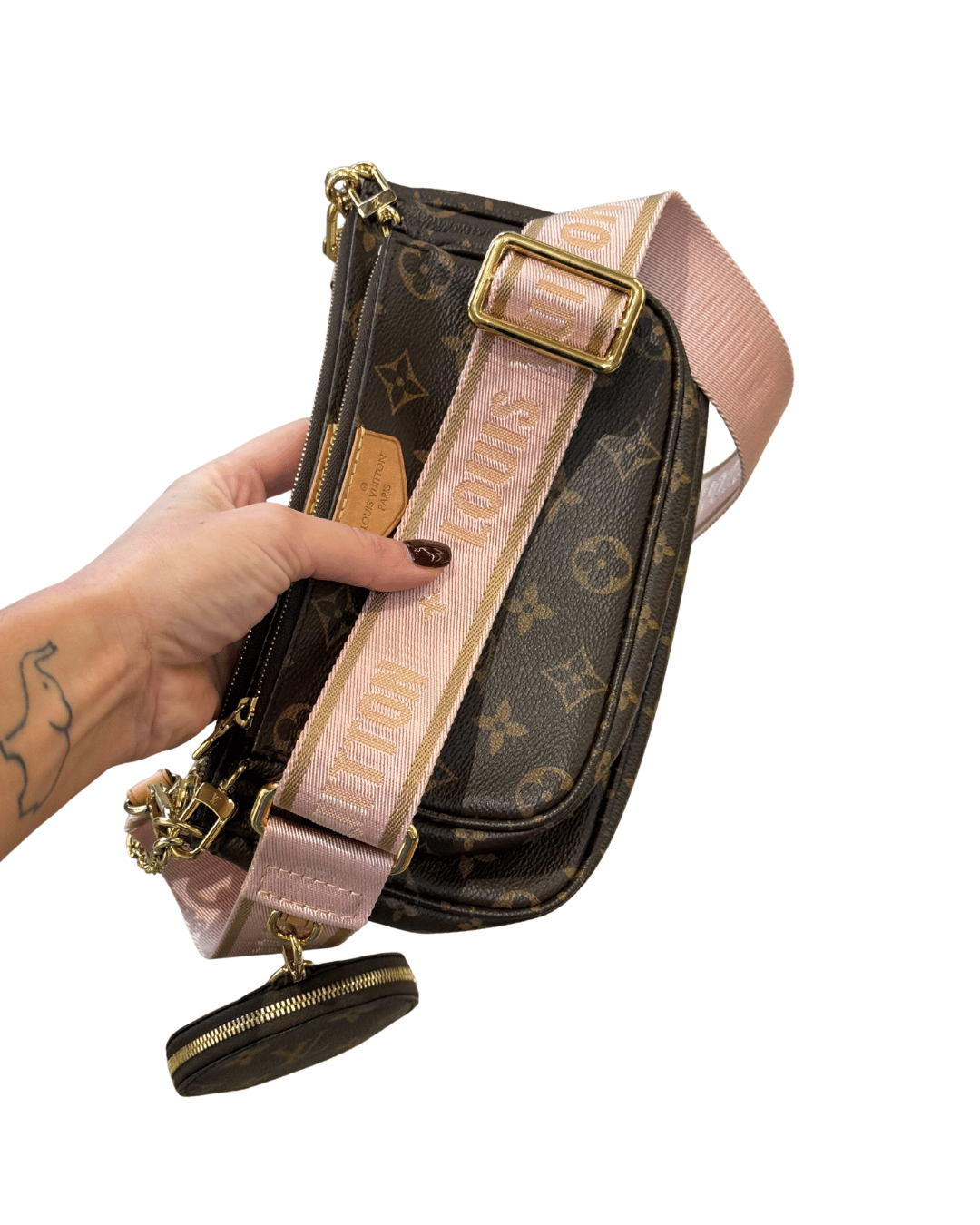 MULTIPOCHETTE LOUIS VUITTON TRACOLLA ROSA