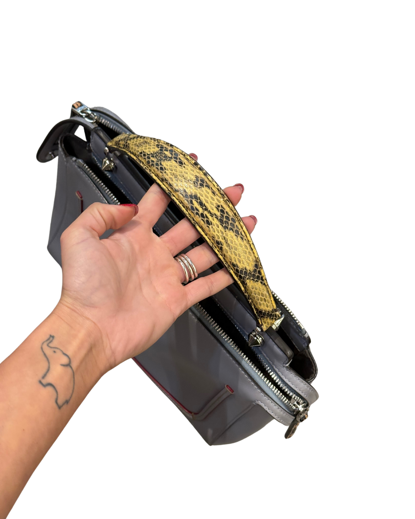 FENDI DOTCOM IN PELLE E RETTILE