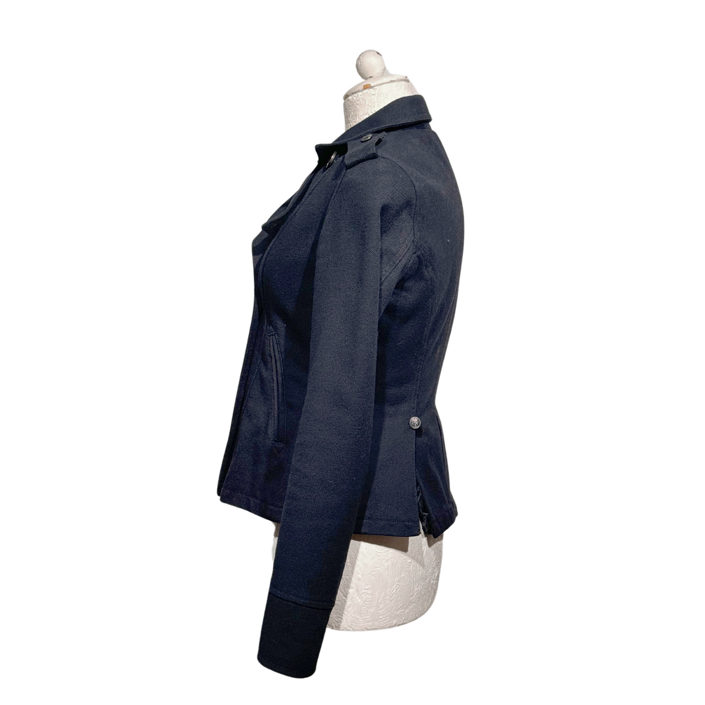 GIACCA DENIM POLO NERA