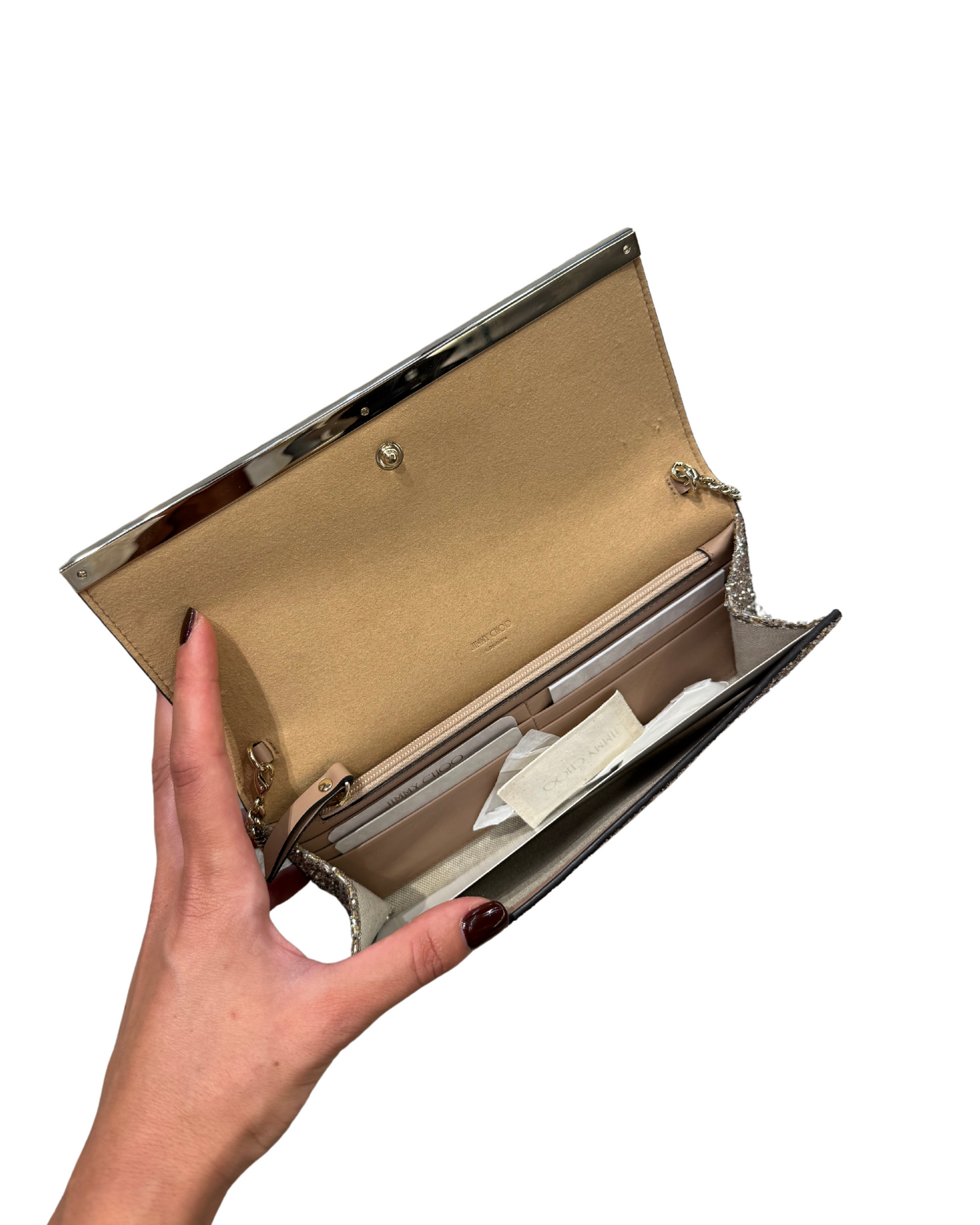 POCHETTE JIMMY CHOO GLITTER