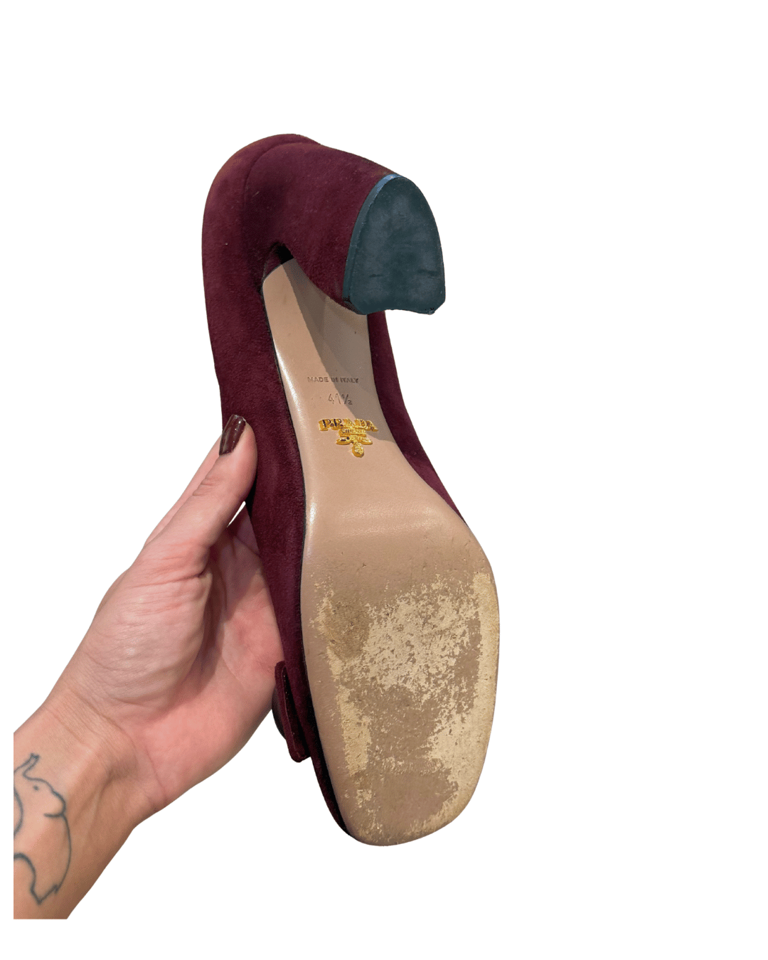 DECOLLETE PRADA BORDEAUX Nr41.5