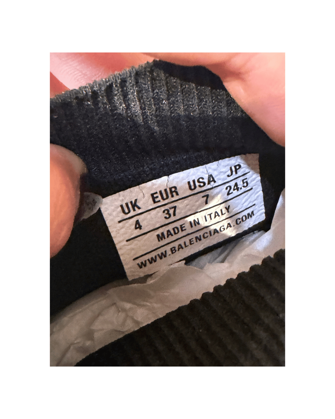 BALENCIAGA SPEED TRAINER NERE Nr 37