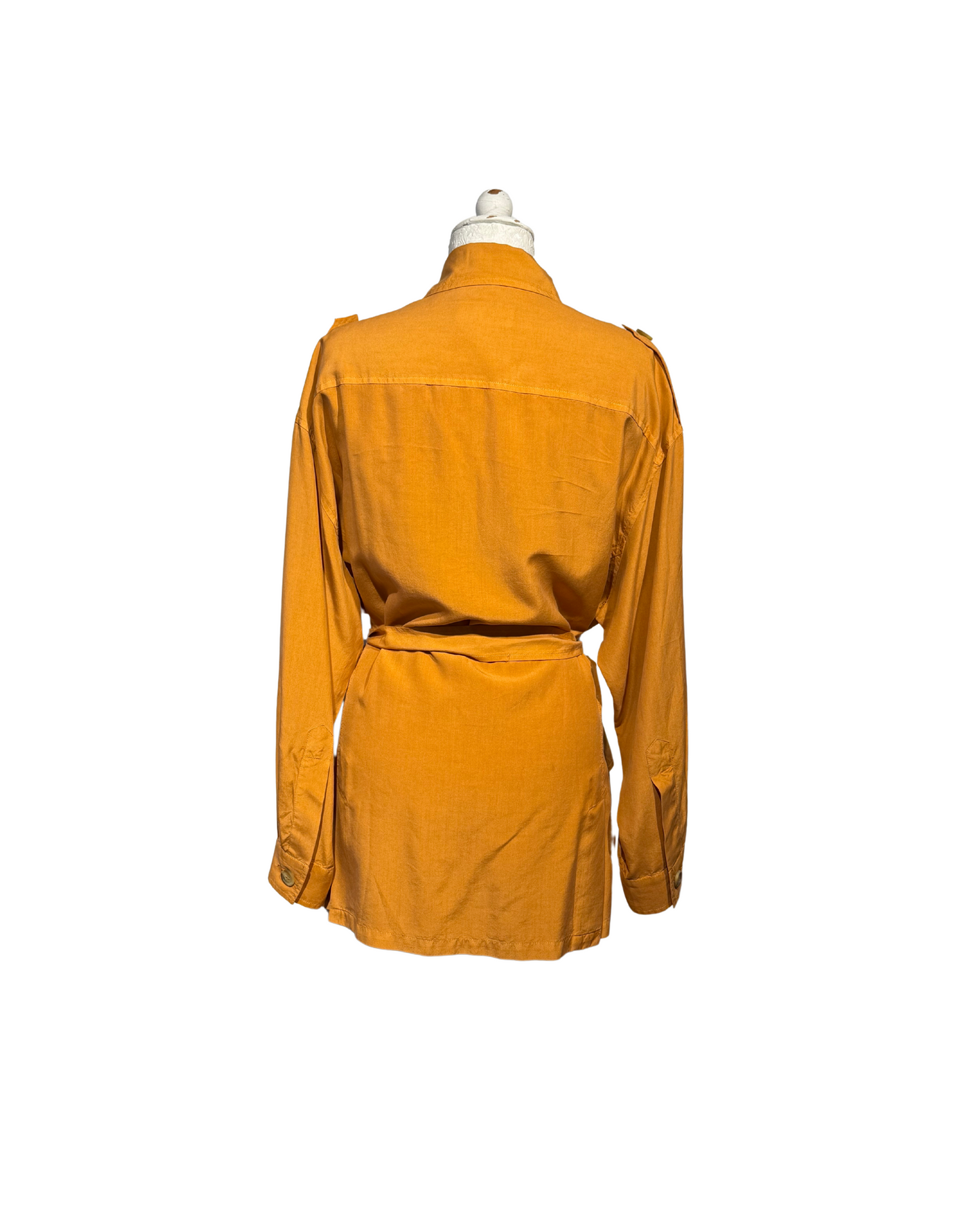 CAMICIA ASPESI PURA SETA ARANCIONE