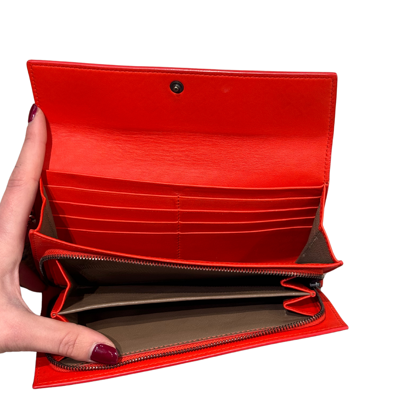 PORTAFOGLIO BOTTEGA VENETA CORALLO