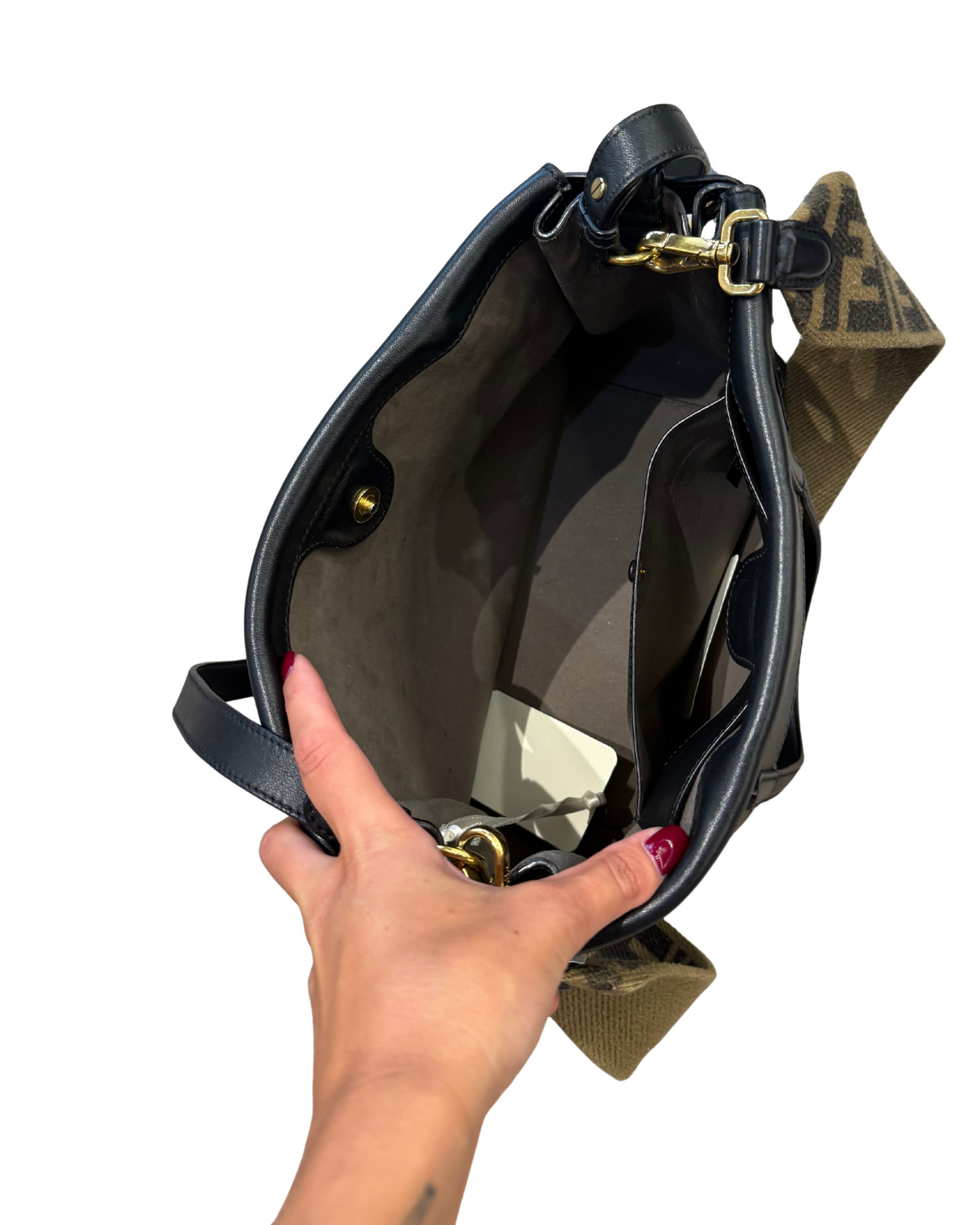 FENDI FLIP NERA DOPPIA TRACOLLA