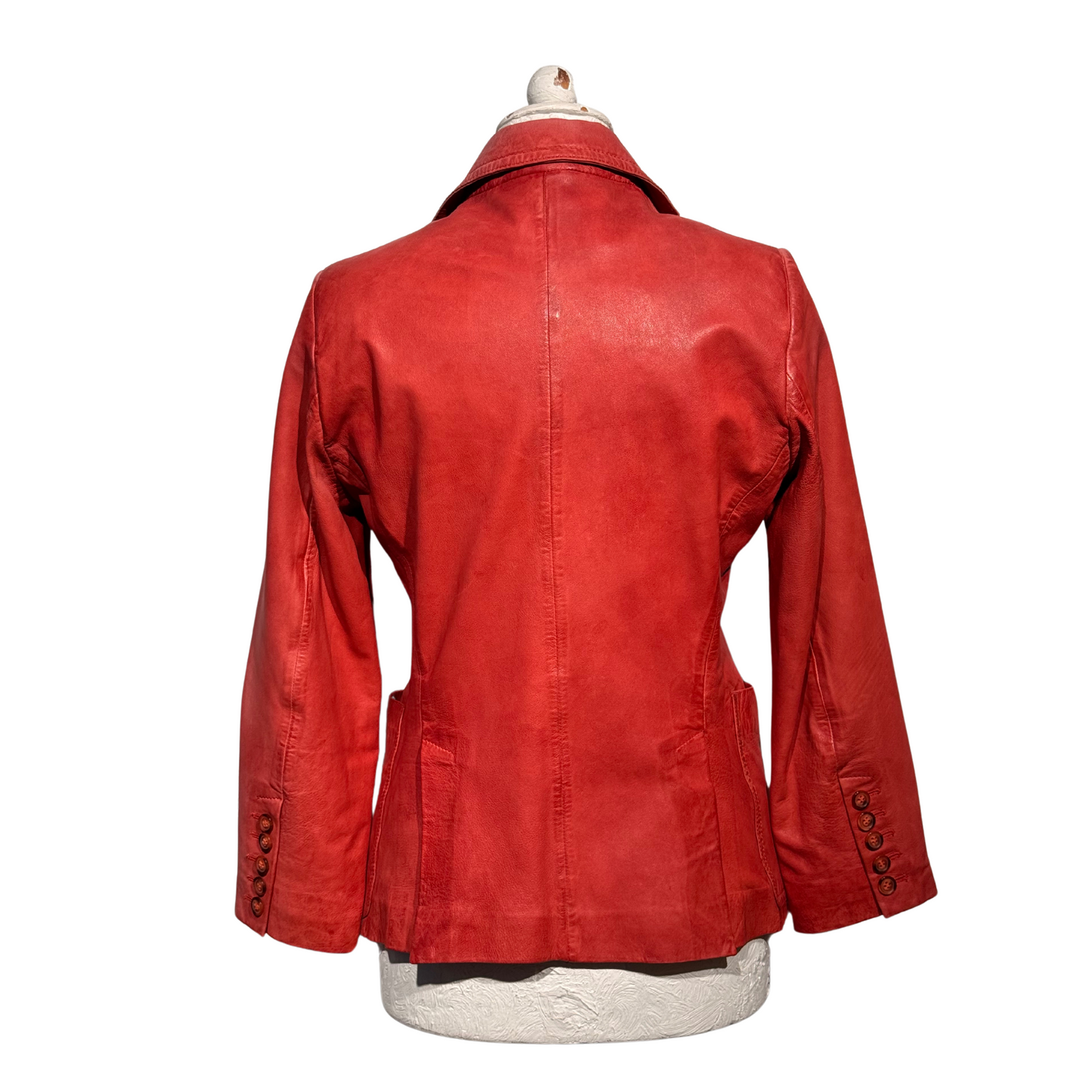 GIACCA PELLE COLOR MATTONE
