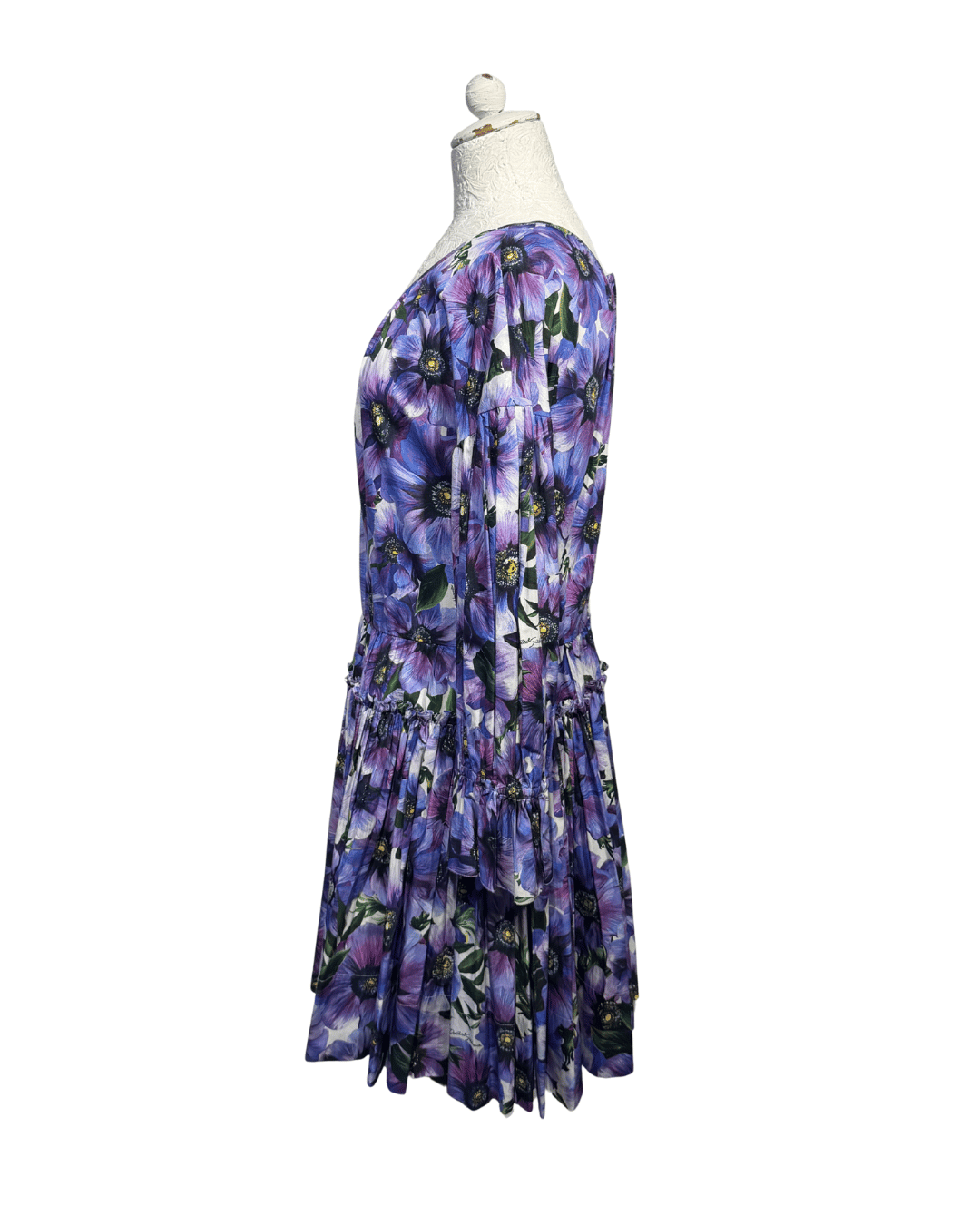 ABITO D&G FIORI VIOLA COTONE Tg 48