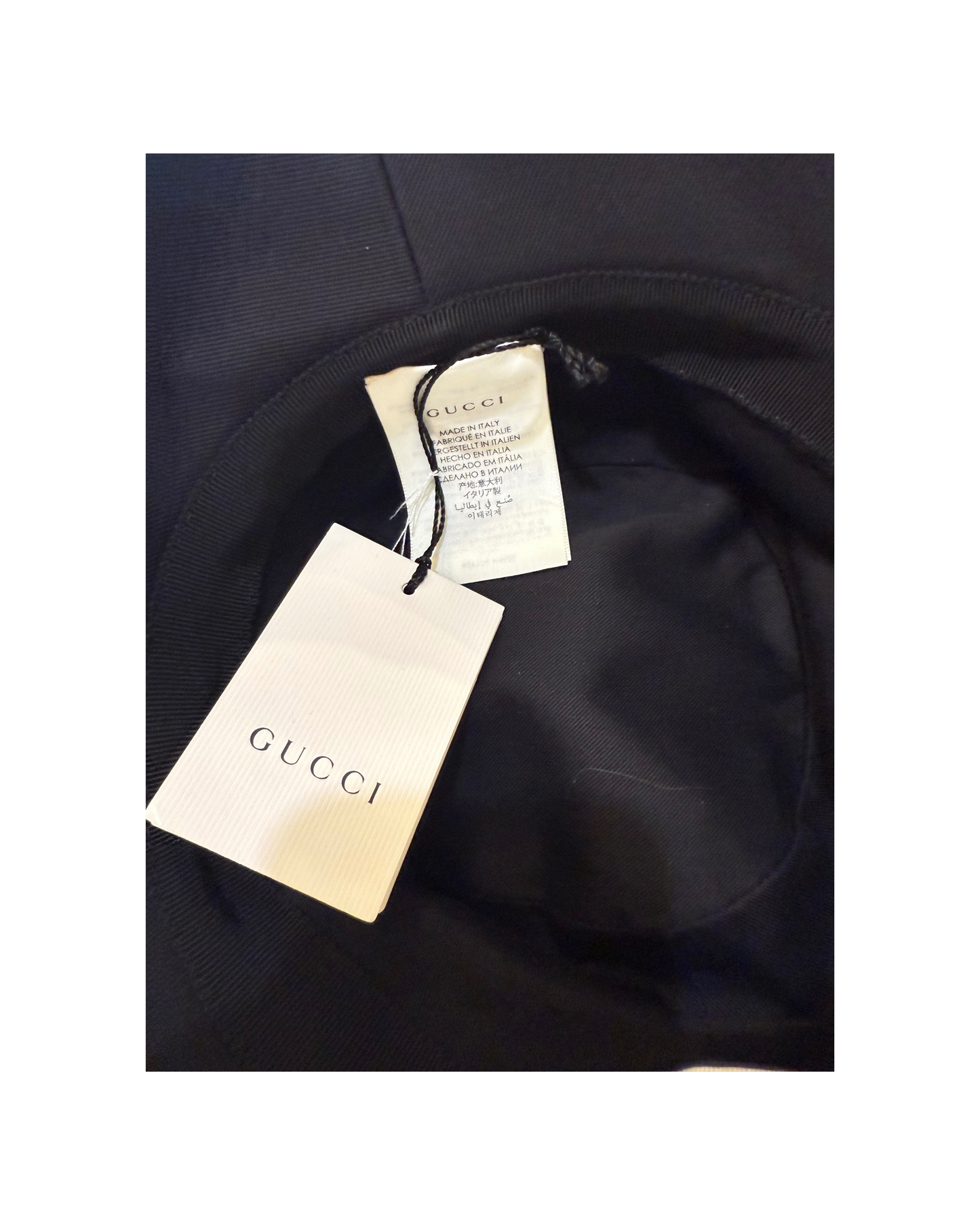 CAPPELLO GUCCI NERO