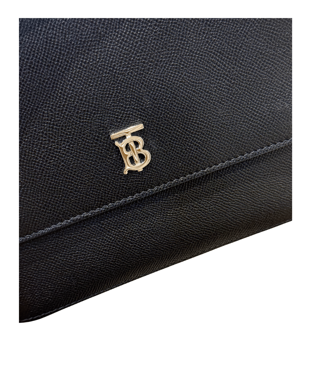 BURBERRY TB SHOULDER BAG PELLE NERA