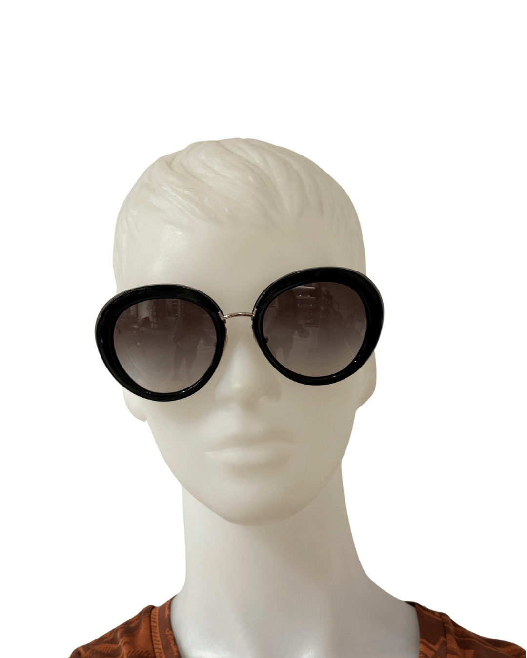 OCCHIALI DA SOLE TONDI NERI