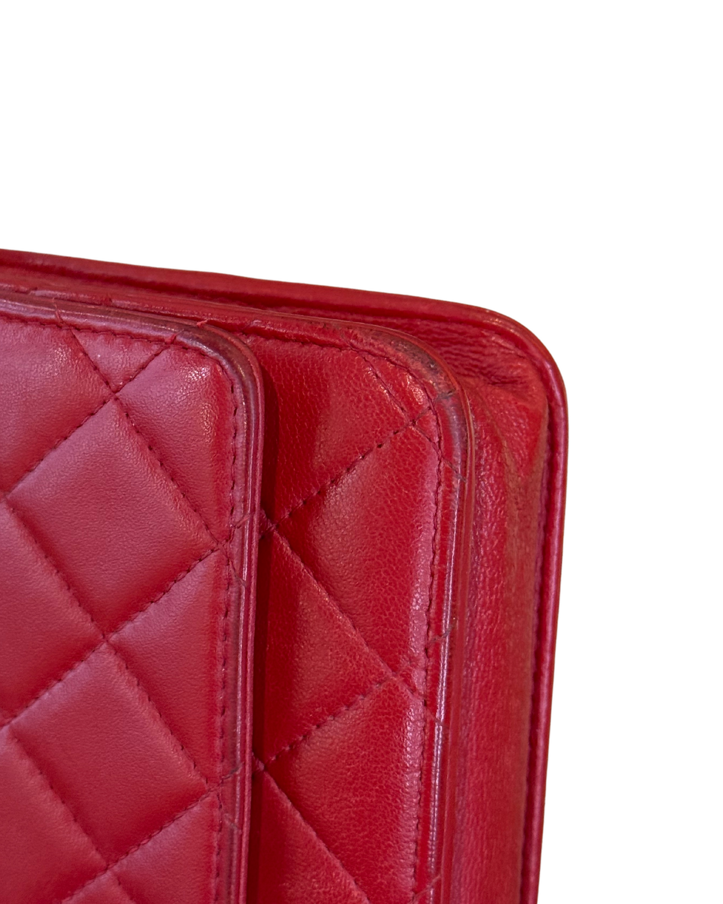 WALLET ON CHAIN CHANEL ROSSA