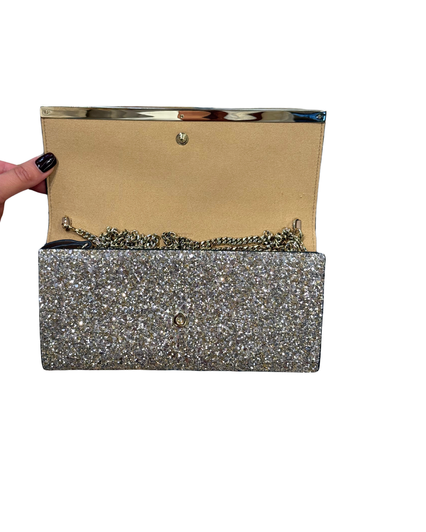 POCHETTE JIMMY CHOO GLITTER