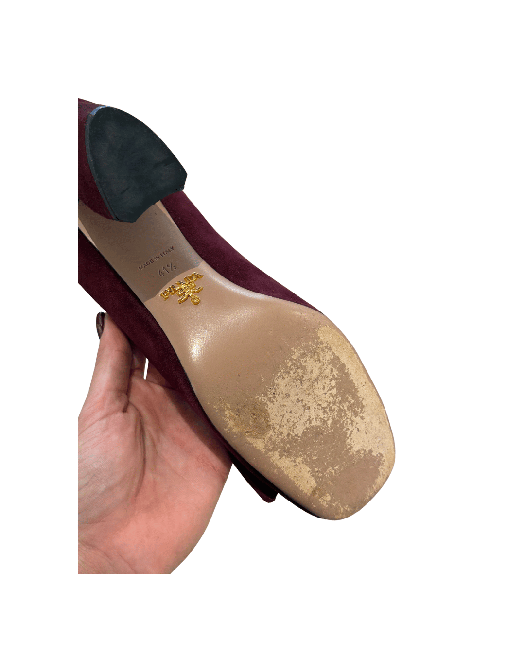 DECOLLETE PRADA BORDEAUX Nr41.5