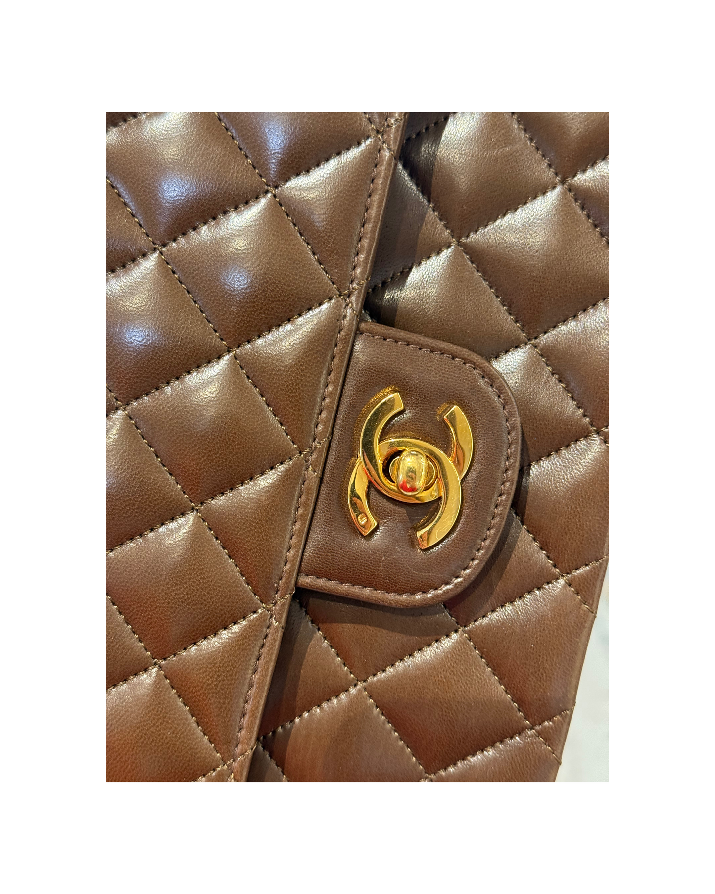 CHANEL DOUBLE FLAP COLOR CIOCCOLATO