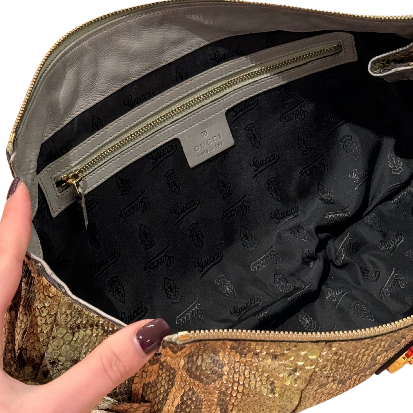POCHETTE GUCCI RETTILE
