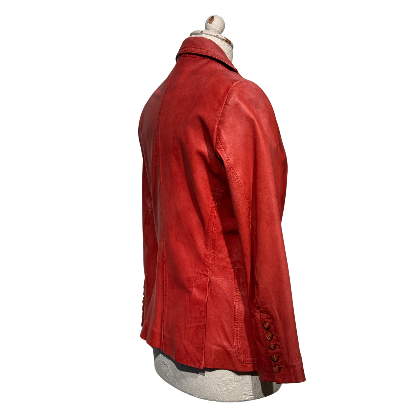 GIACCA PELLE COLOR MATTONE