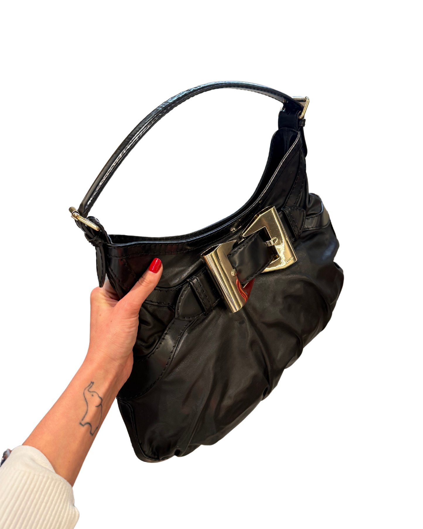 BORSA GUCCI NERA CON FIOCCO