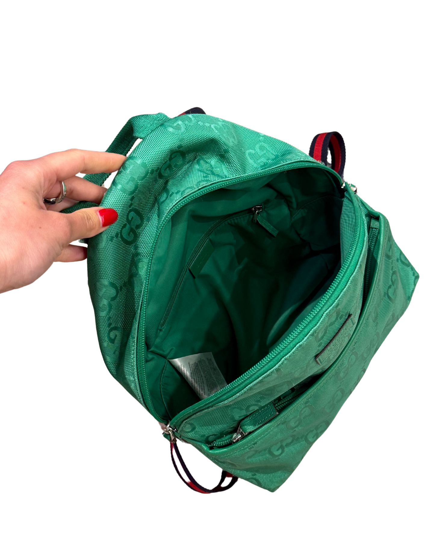 ZAINO GUCCI IN TELA VERDE