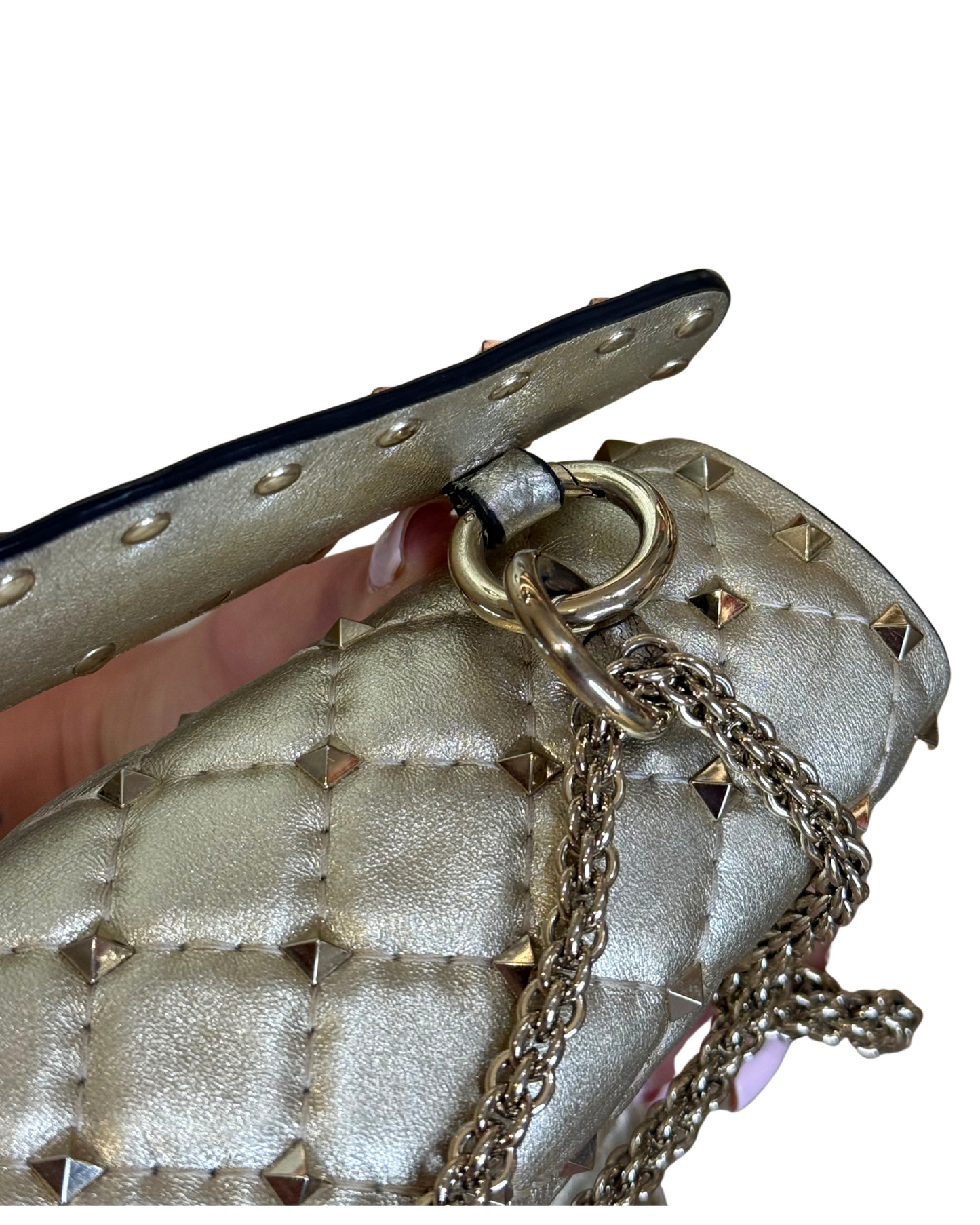 VALENTINO SPIKE LARGE DORATA