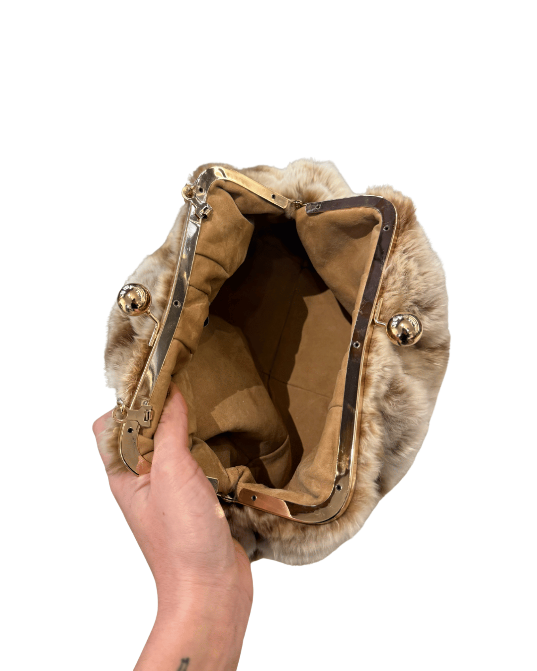 POUCH IN VERA PELLICCIA