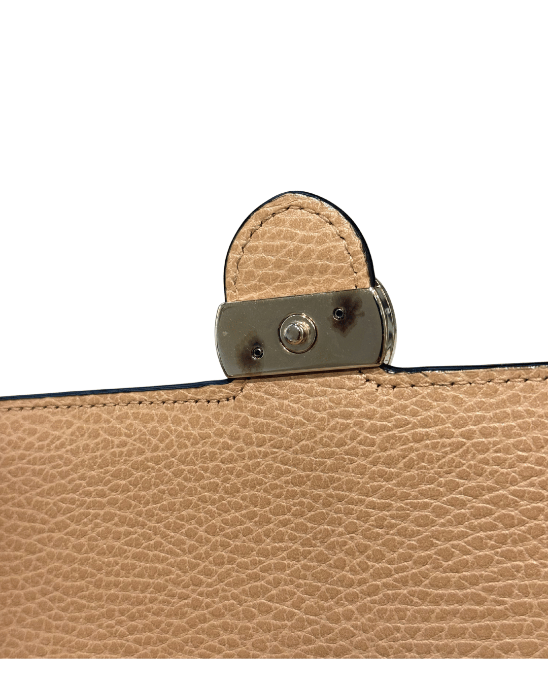 GUCCI SOHO WALLET ON CHAIN BEIGE