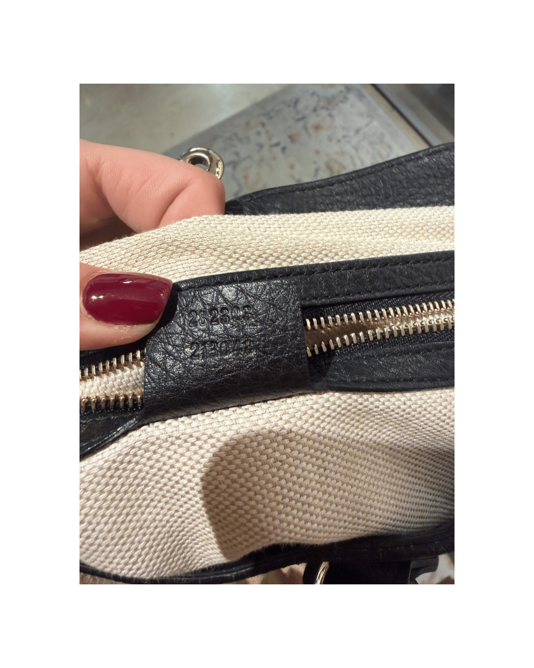 BORSA GUCCI SOHO NERA CON NAPPINA