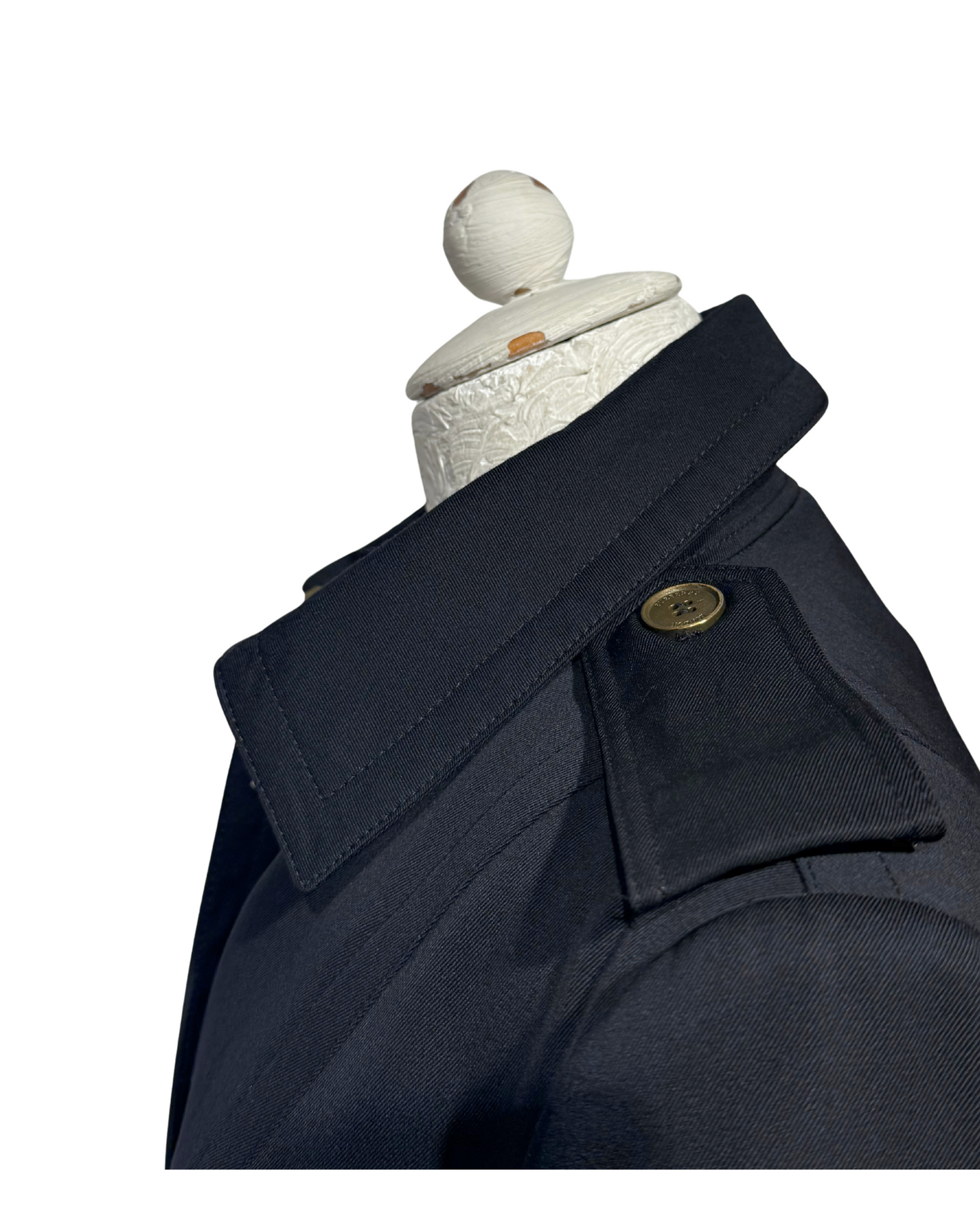 GIACCA BURBERRY LANA BLU NAVY